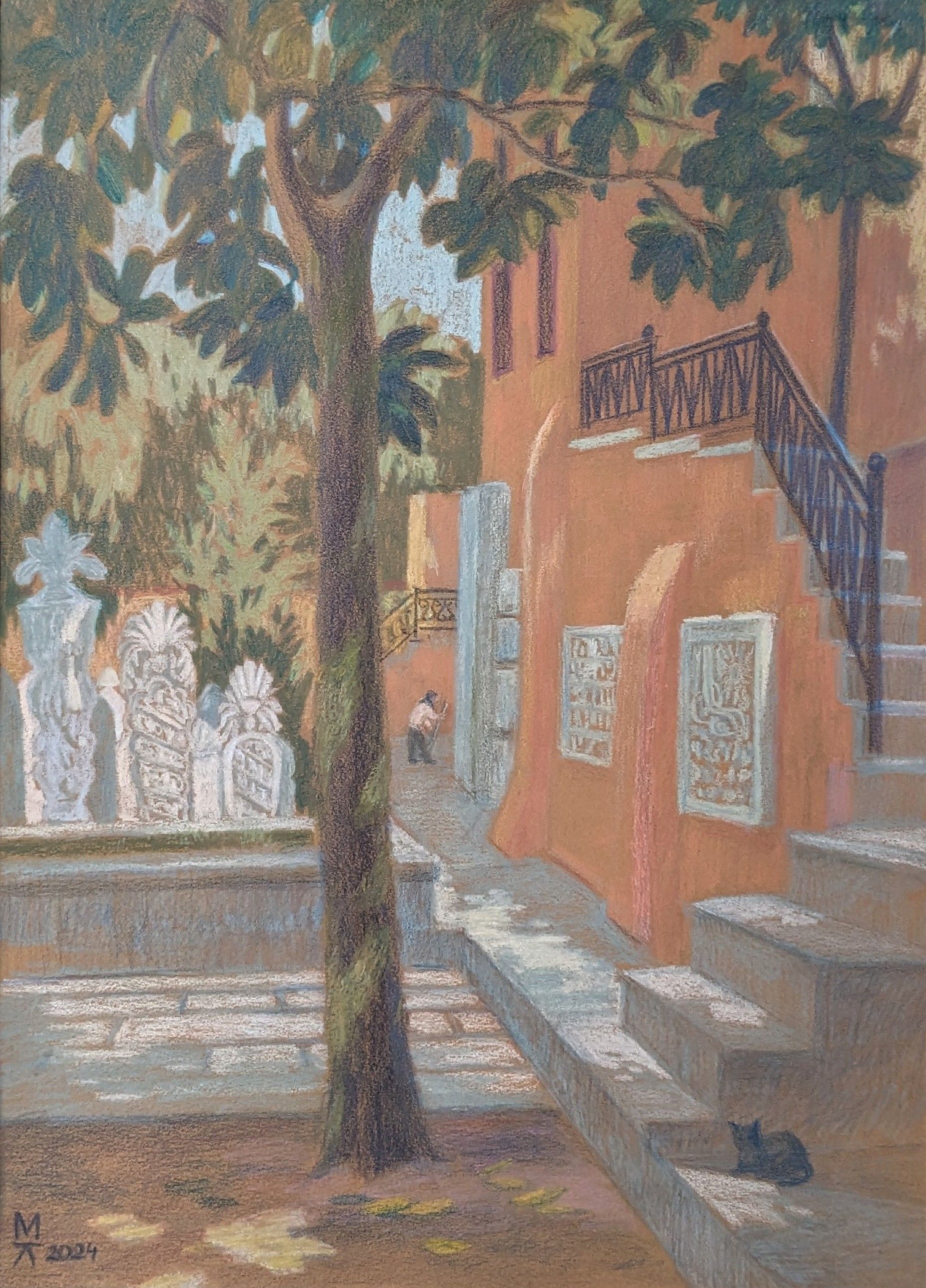 Екатерина Маланьина (Авторская графика - 
                  32 x 45 см) Предки