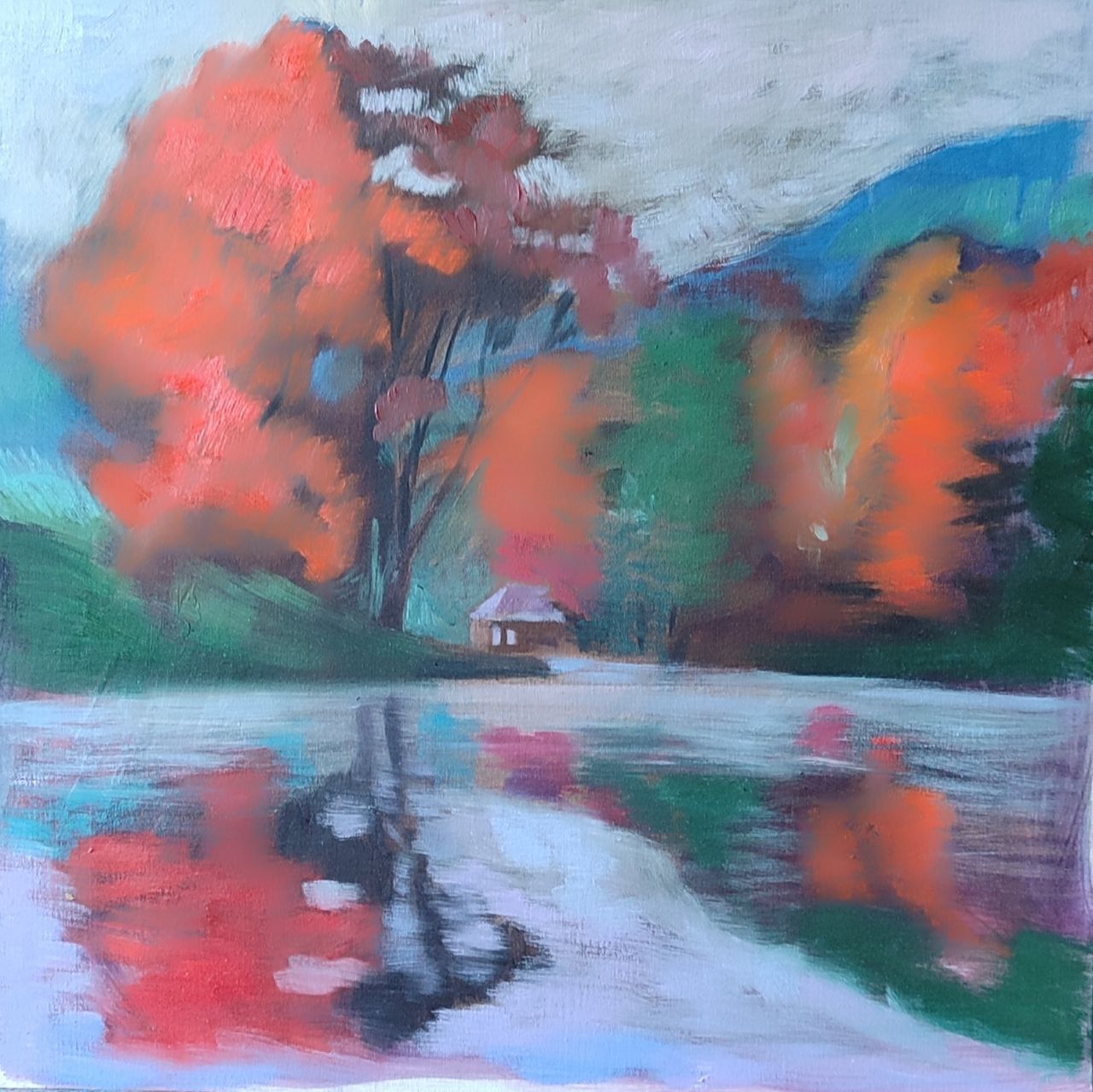 Анастасия Полякова (Авторская графика - 
                  50 x 50 см) Дерево