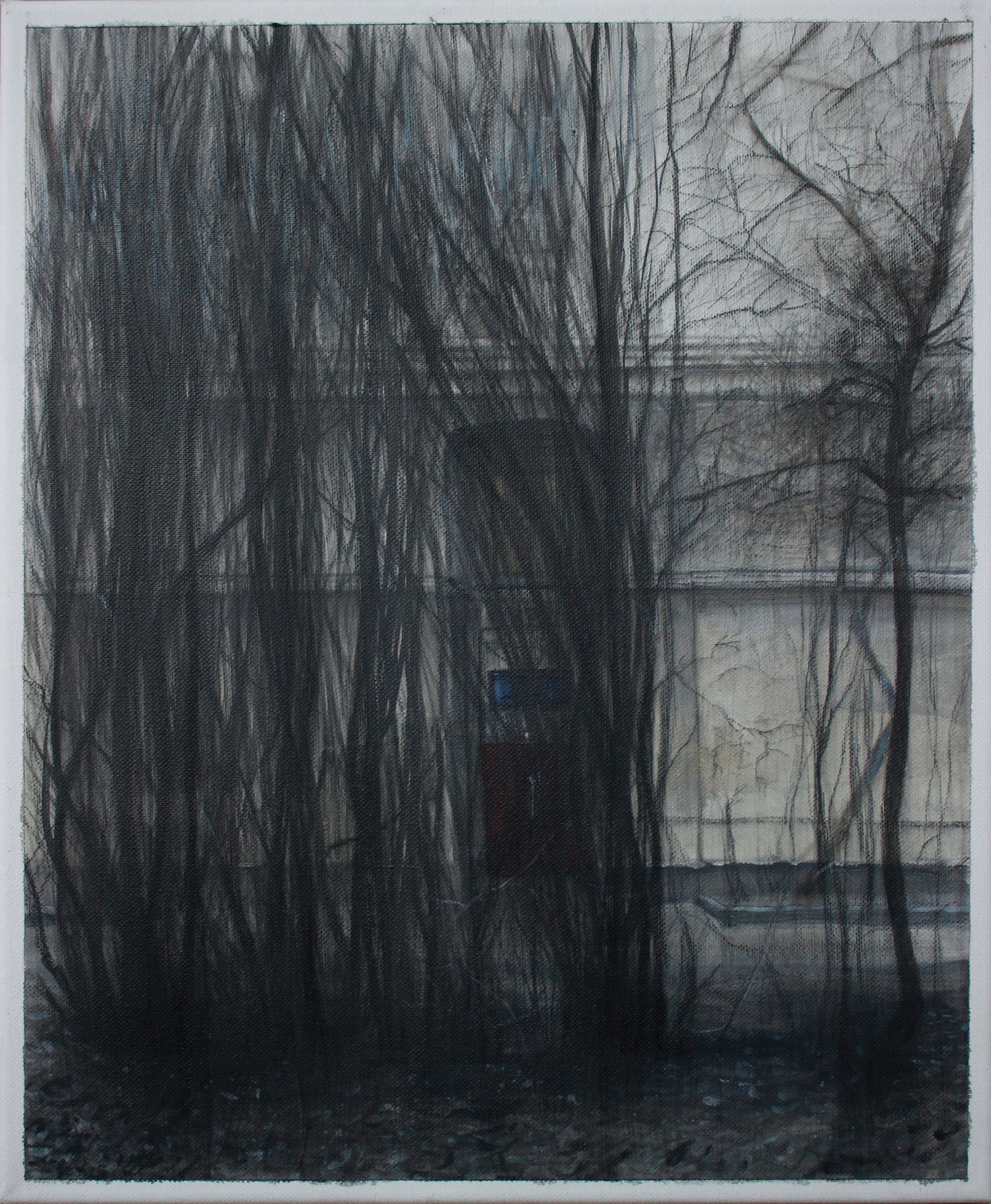 Наталия Чекотова (Картина, живопись - 
                  38 x 46 см) Красная дверь