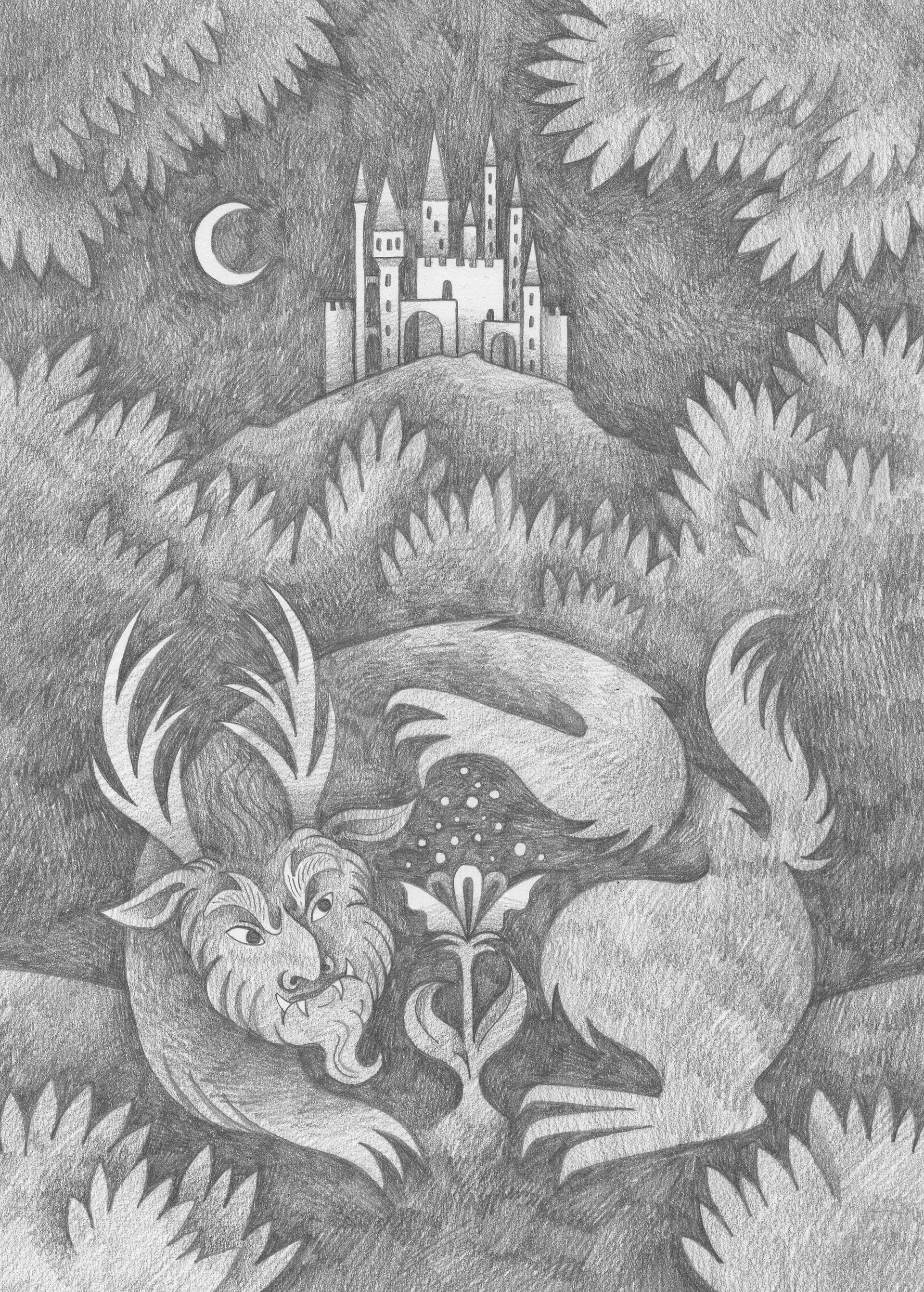 Витана Маковская (Авторская графика - 
                  21 x 29.7 см) Аленький цветочек