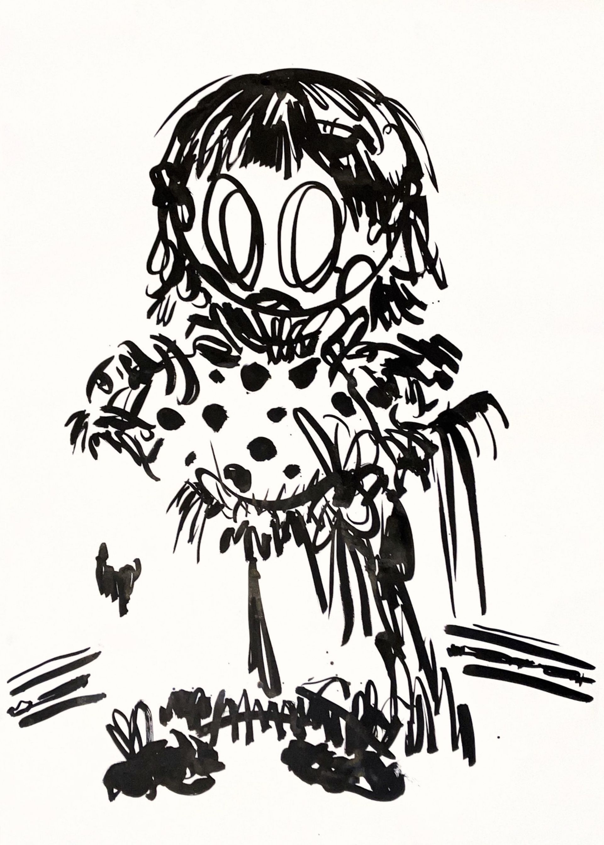 Арина Франк (Авторская графика - 
                  60 x 84 см) Спичка, спичечная малышка
