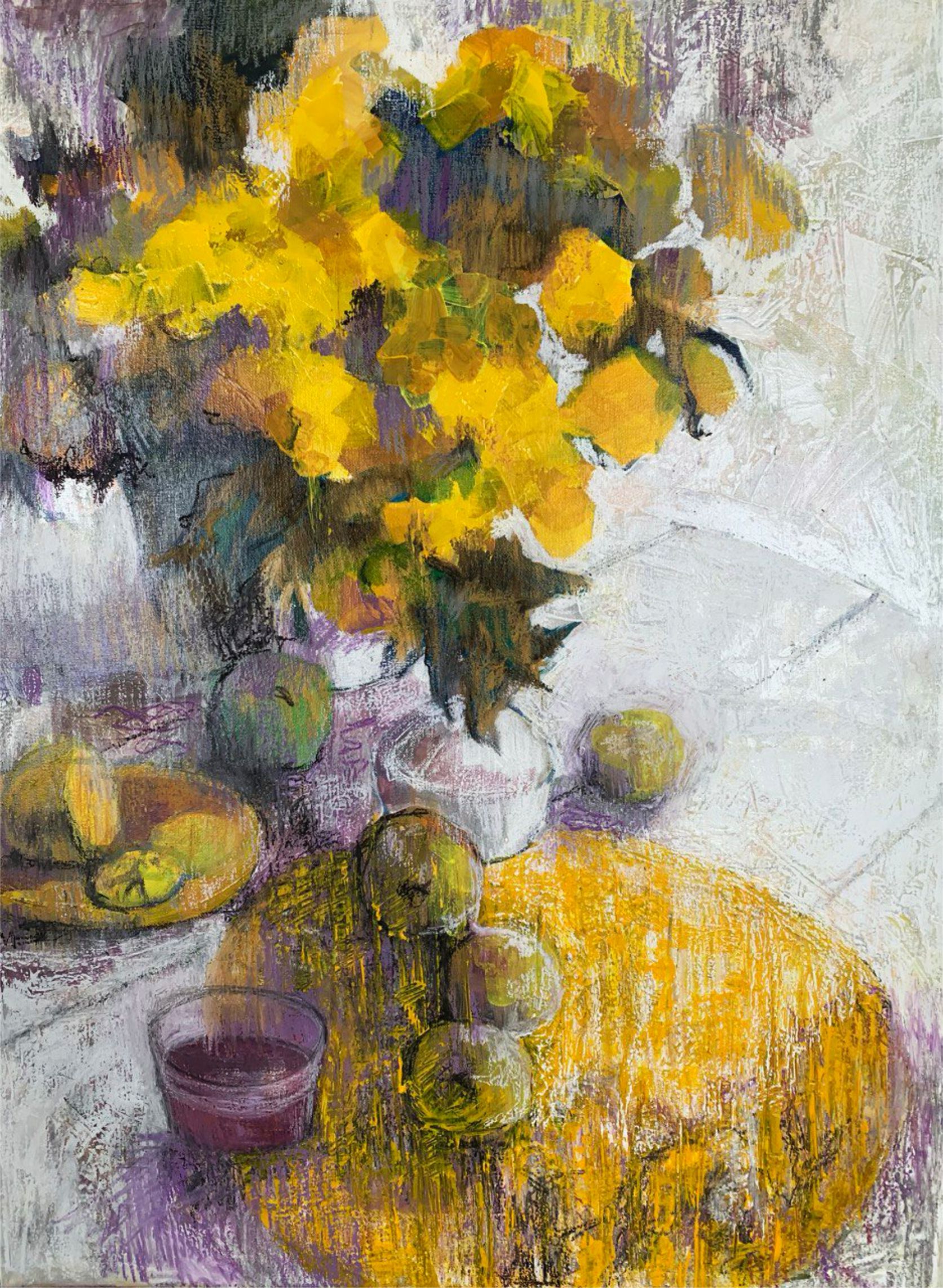 Кошукова Юлия (Картина, живопись - 
                  60 x 80 см) Желтый натюрморт