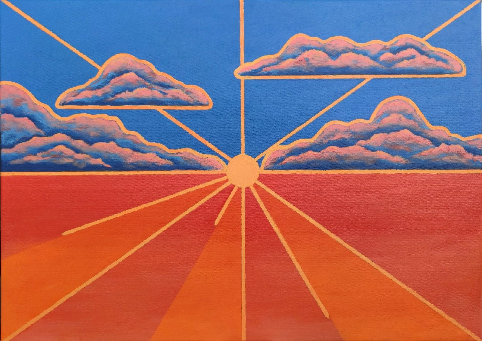 Юлия Мананникова (Картина, живопись - 
                  70 x 50 см) The Sunset