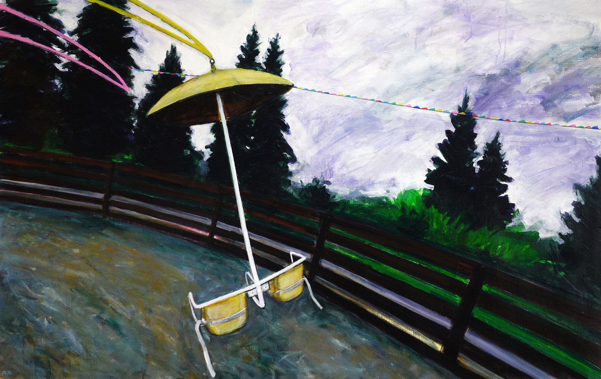 Денис Русаков (Картина, живопись - 
                  137 x 87 см) Аттракцион