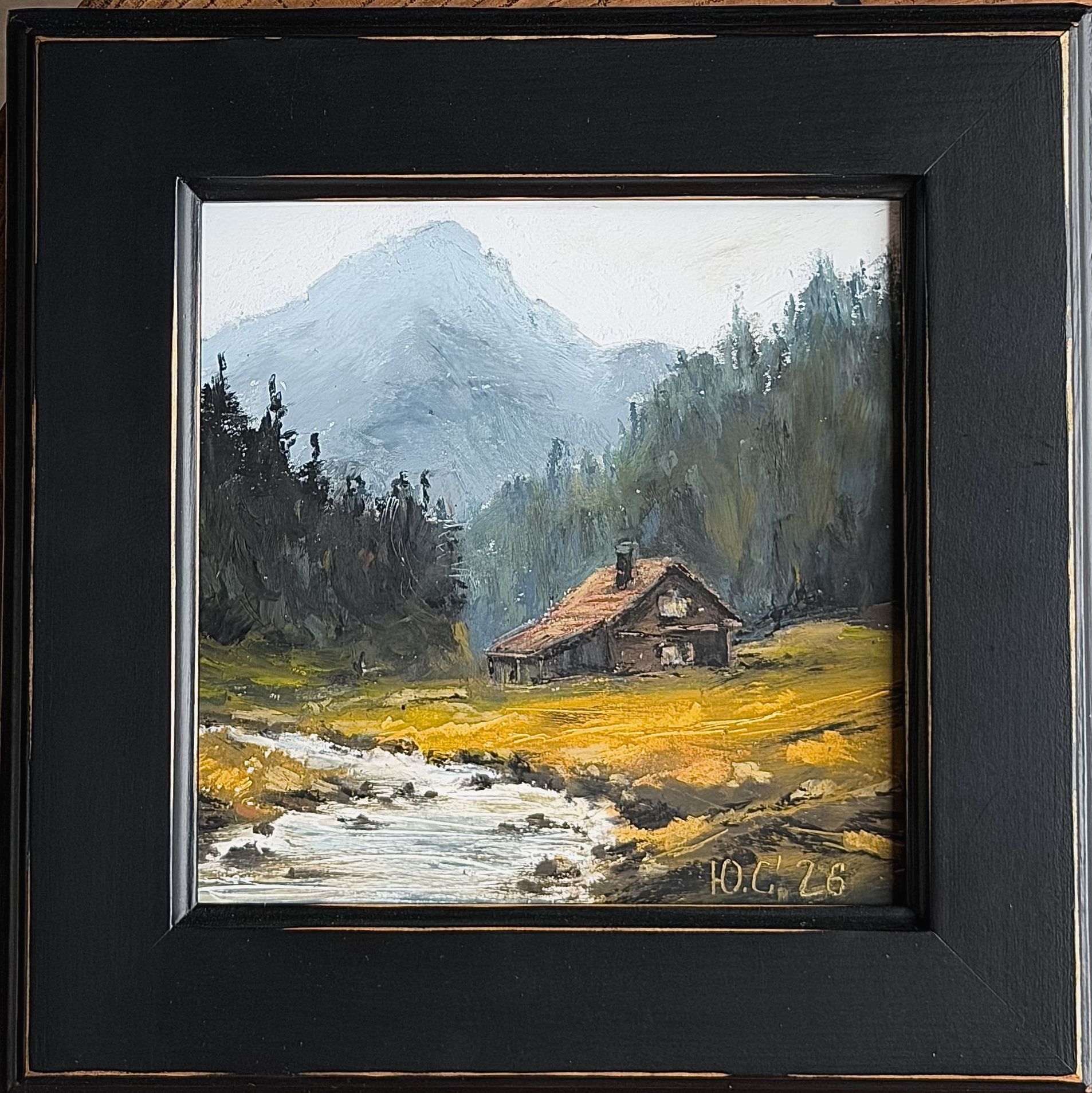 Светлана Юматова (Картина, живопись - 
                  22 x 22 см) Дыхание гор