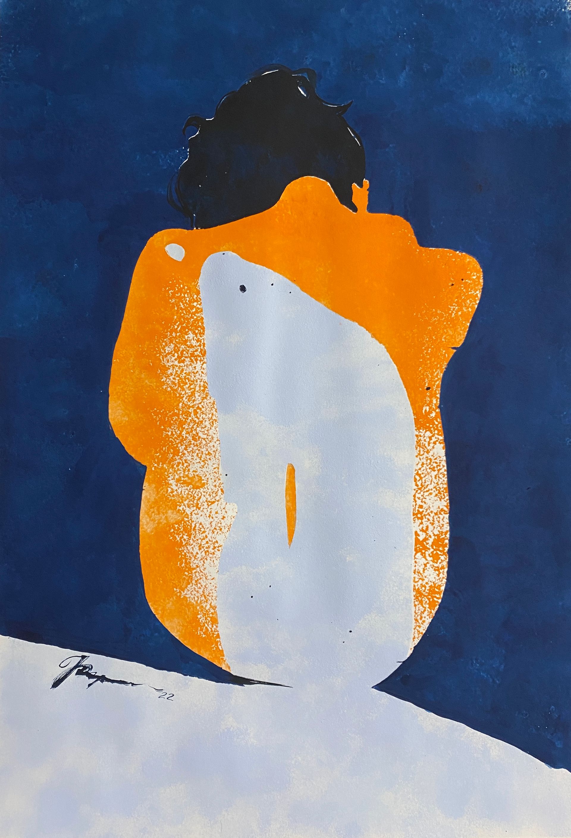 Надежда Воронцова (Авторская графика - 
                  38 x 53 см) Свет твоего тела