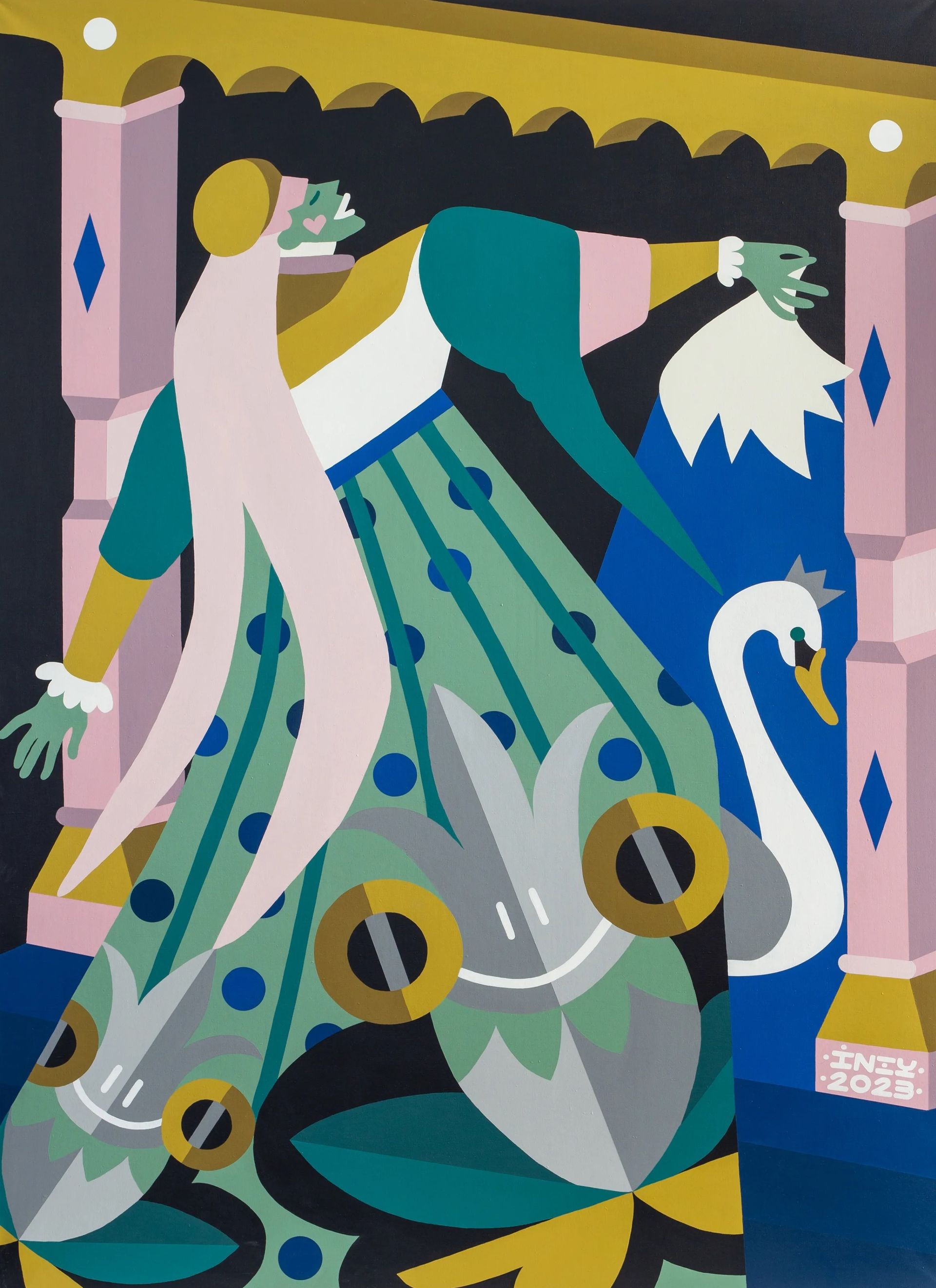 Оля INEY (Картина, живопись - 
                  130 x 180 см) Царевна Лягушка