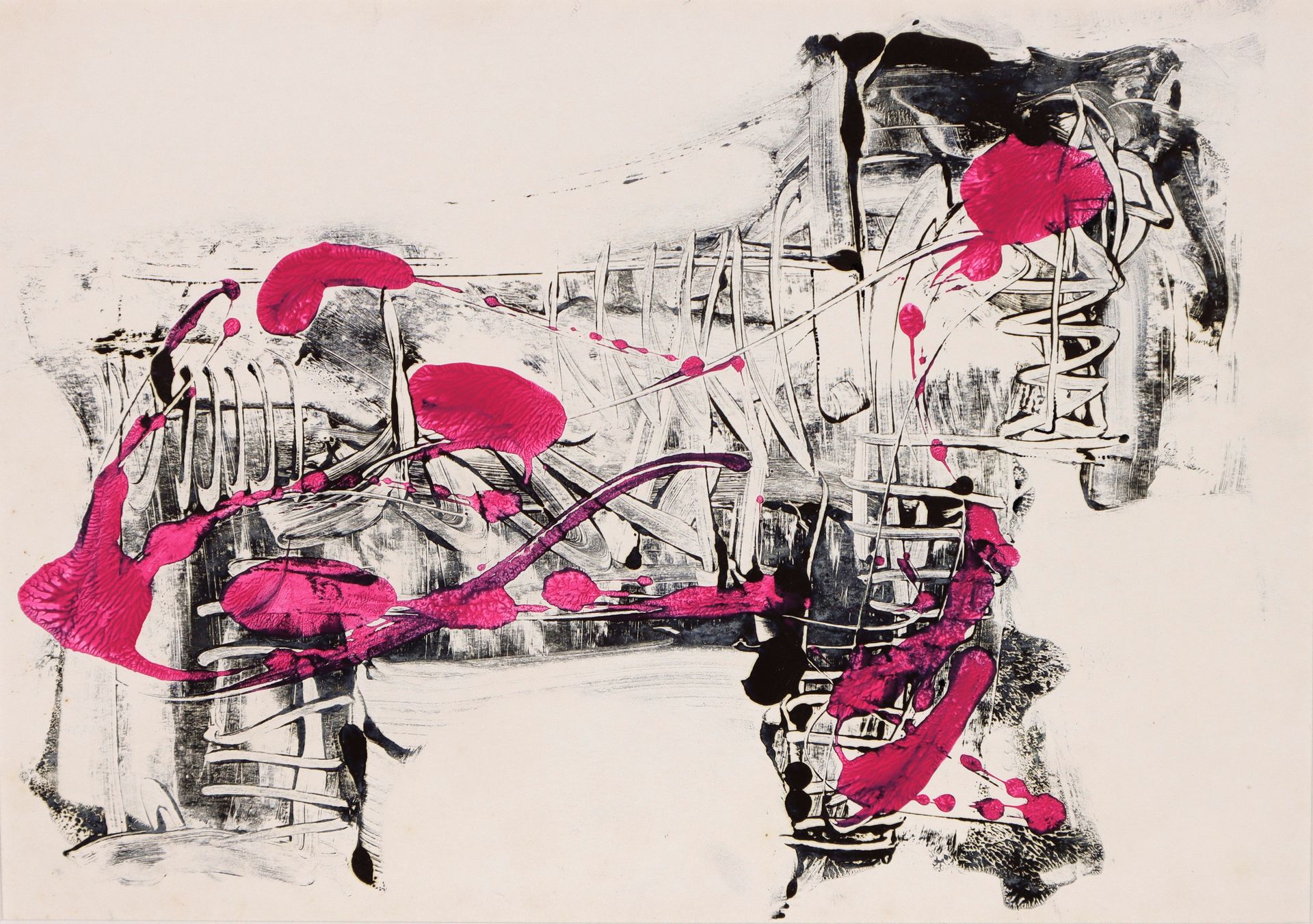 Дмитрий Василенко (Авторская графика - 
                  70 x 68 см) Священная корова 3