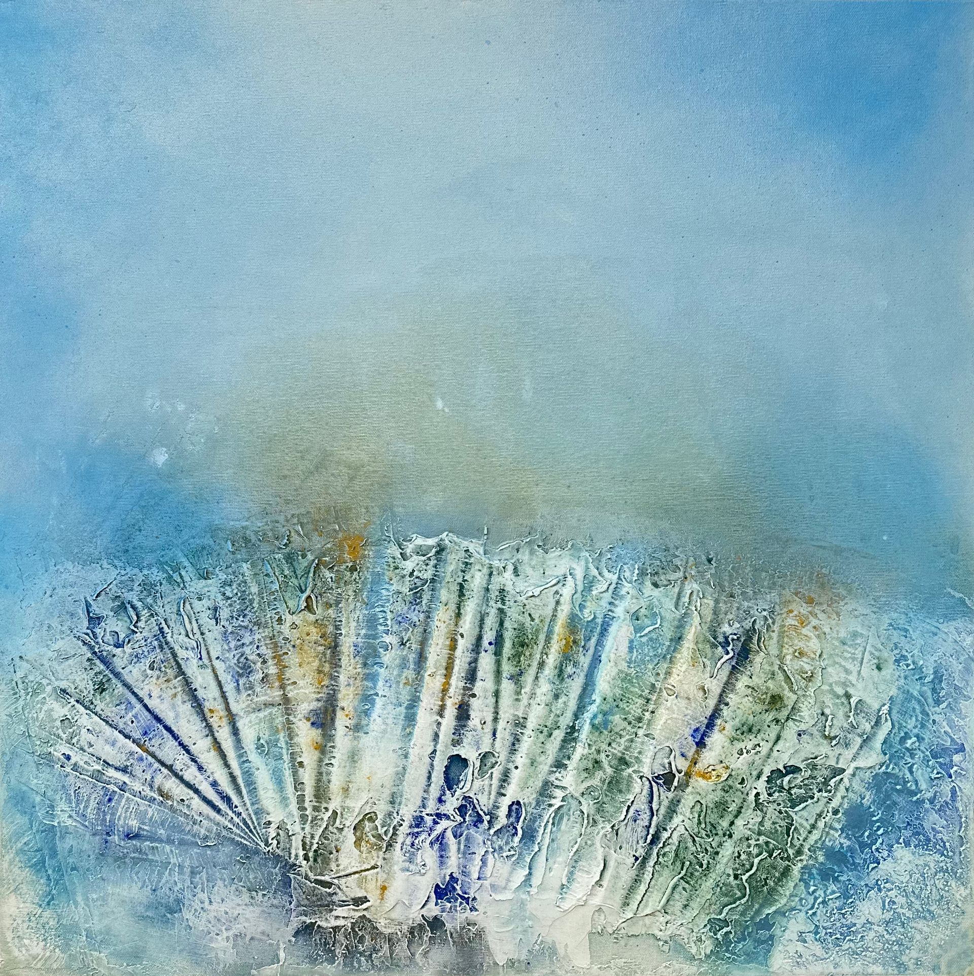 Елена Кашицына (Картина, живопись - 
                  70 x 70 см) На пляже