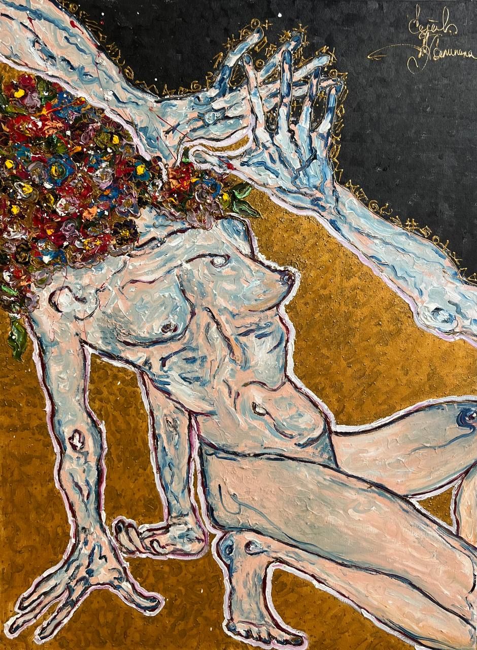 Александра Халипская (Картина, живопись - 
                  60 x 80 см) Барьер