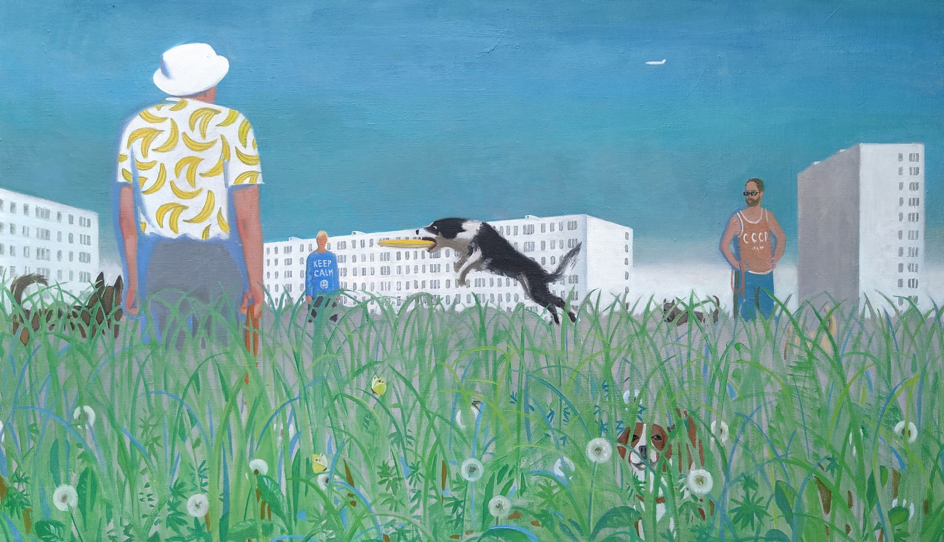 Анастасия Мотина (Картина, живопись - 
                  110 x 65 см) Летающая тарелка
