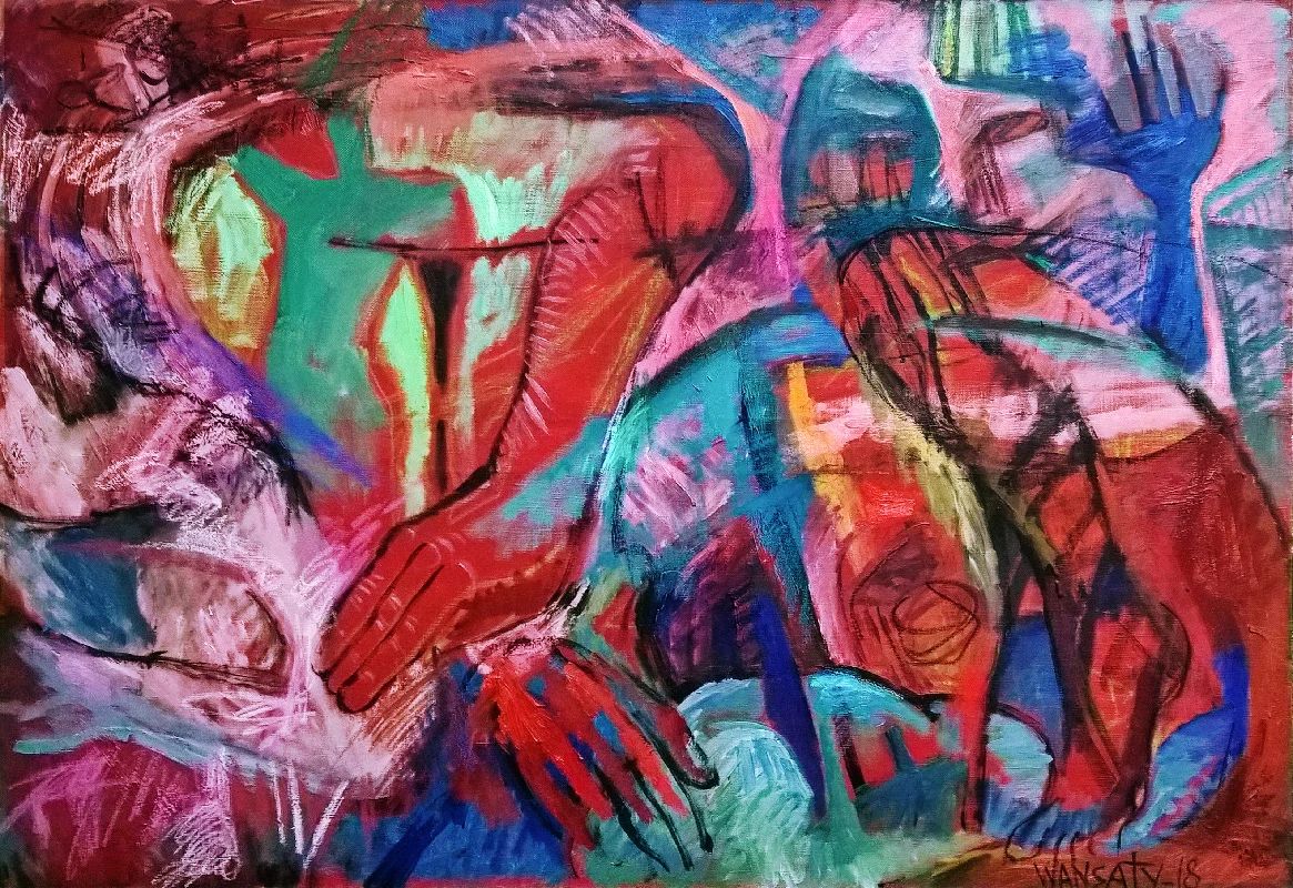 Татьяна Левченко (Картина, живопись - 
                  100 x 70 см) Обобщение