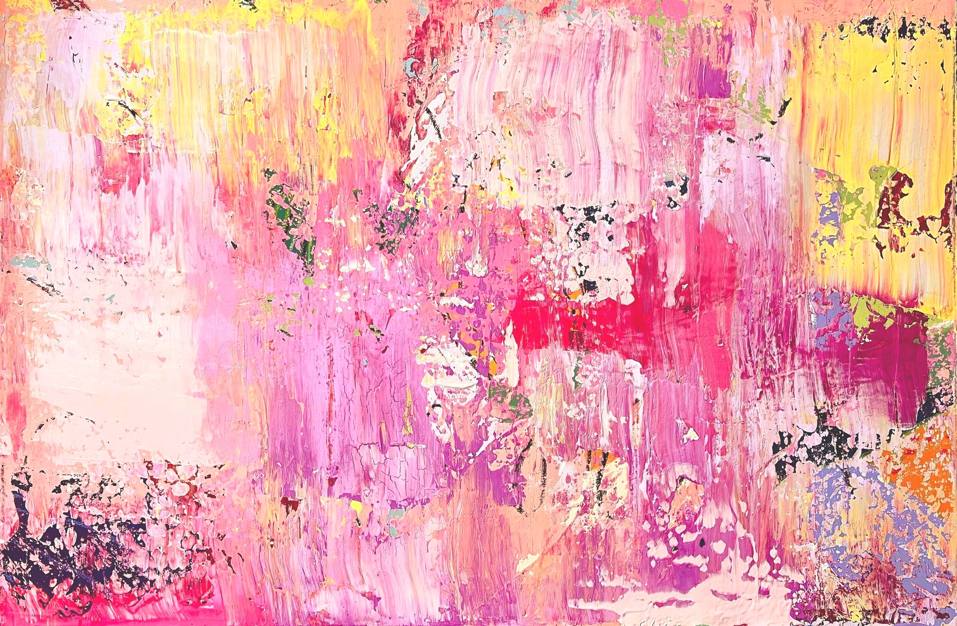 Анна Ганина (Картина, живопись - 
                  120 x 80 см) Flowers in my head