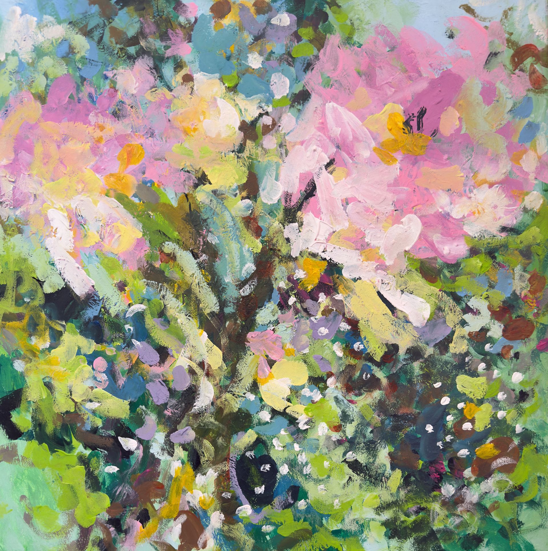 Анна Ганина (Картина, живопись - 
                  50 x 50 см) First blossom
