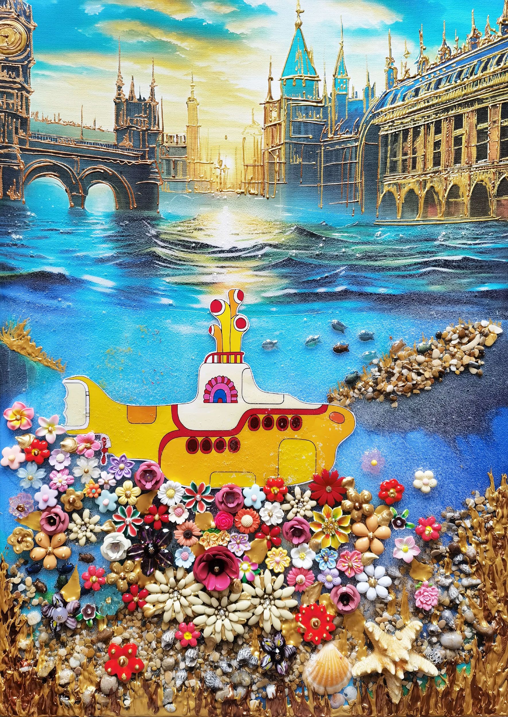 Ирина БАСТ (Картина, живопись - 
                  50 x 70 см) Yellow Submarine