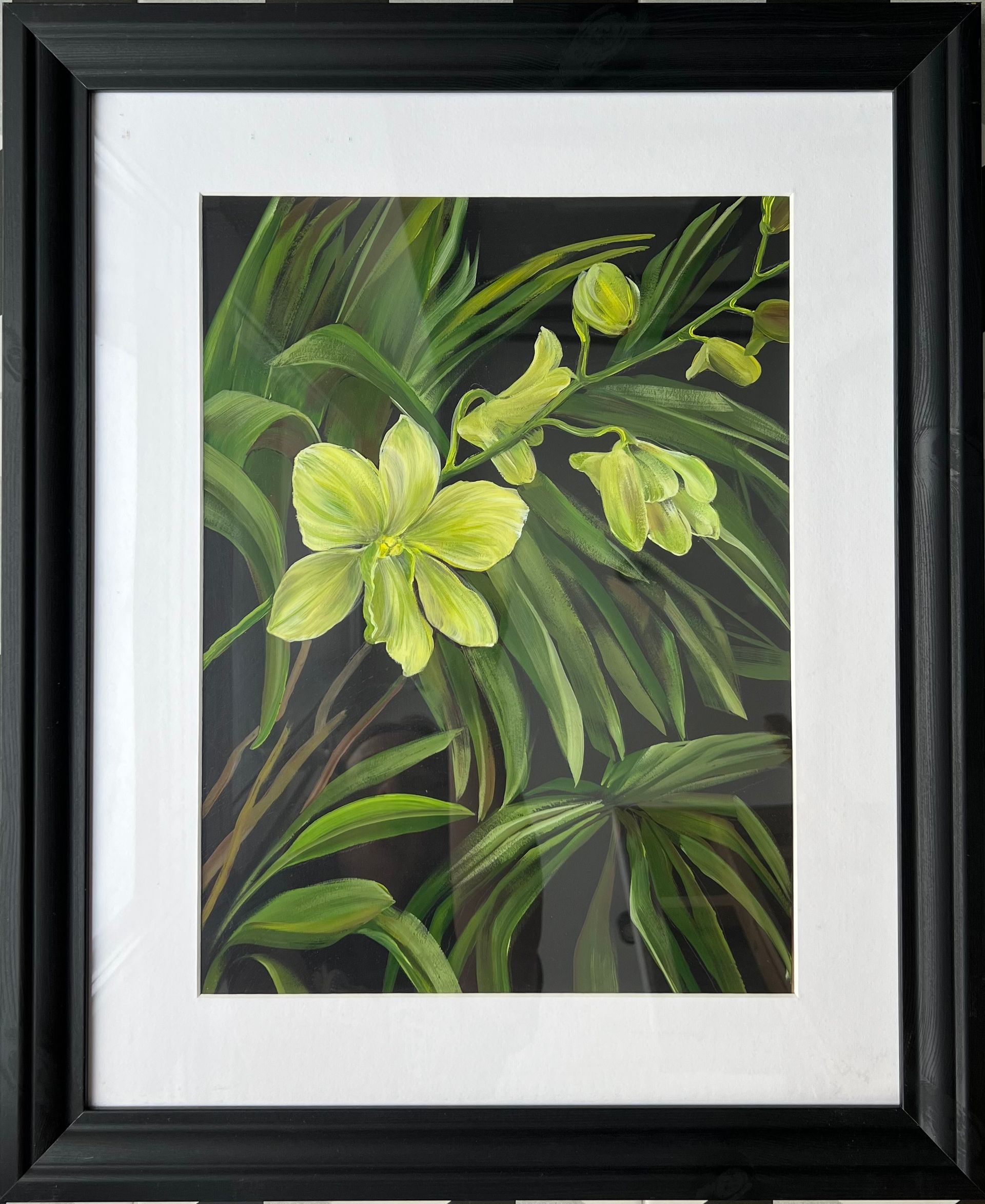 Инна Сумина (Авторская графика - 
                  40 x 50 см) Дикая орхидея