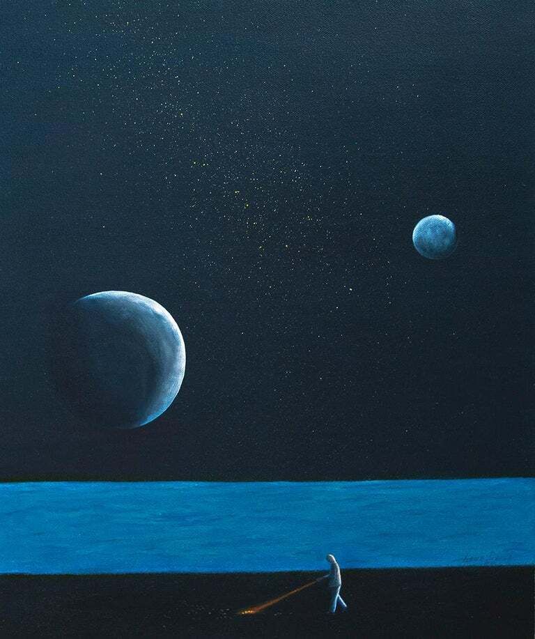 Лана Берг (Картина, живопись - 
                  50 x 60 см) Не смотри наверх