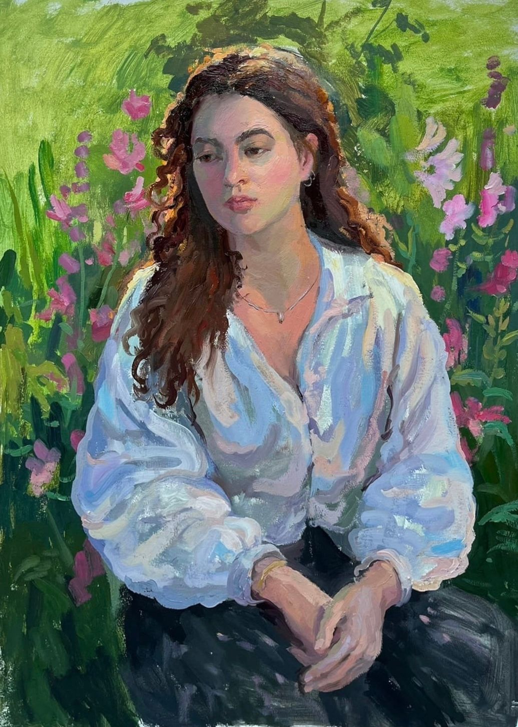 Анна Образцова (Картина, живопись - 
                  50 x 70 см) Нежность