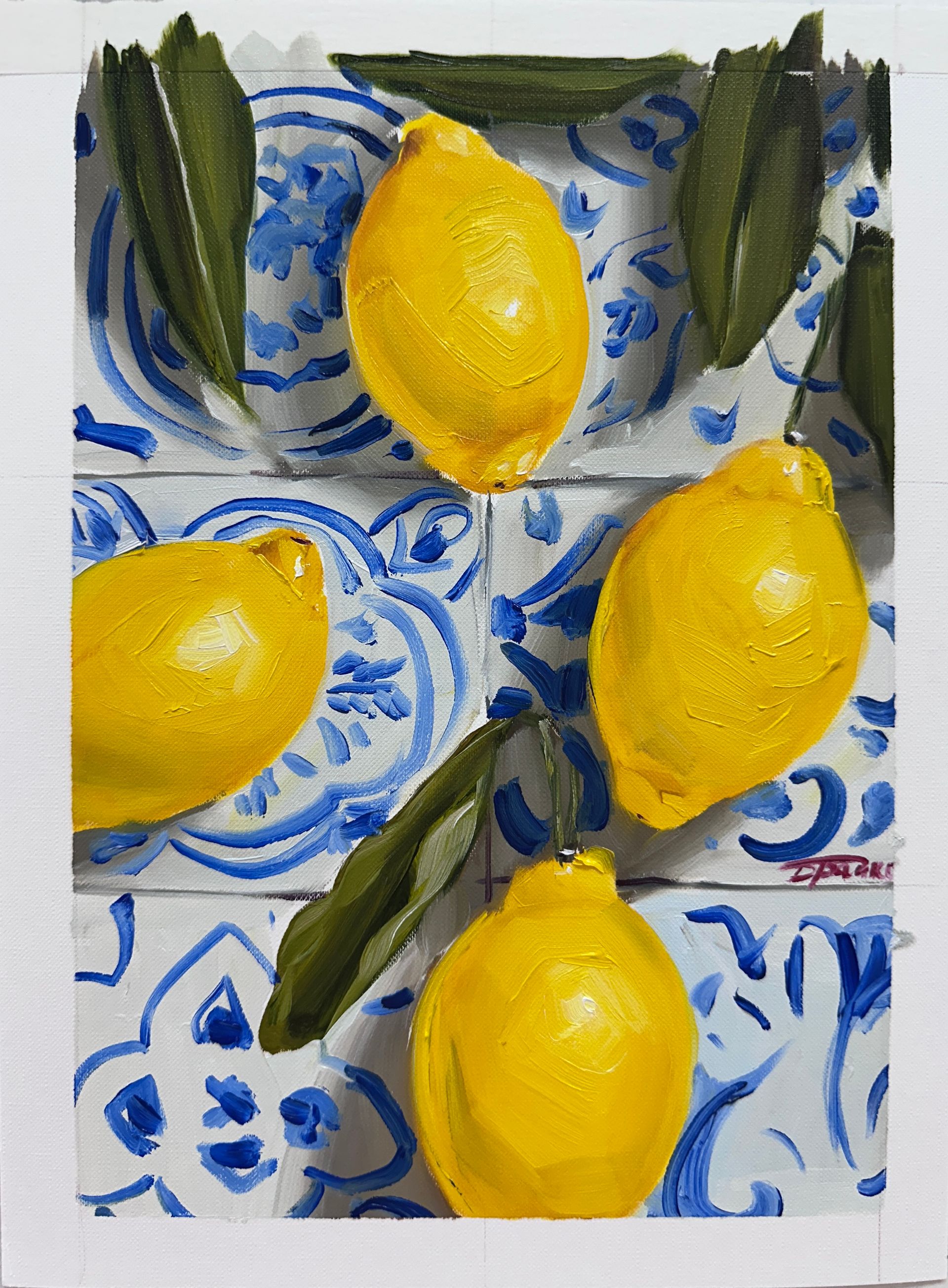 Катерина Брайко (Авторская графика - 
                  23 x 32 см) Лимоны Порто