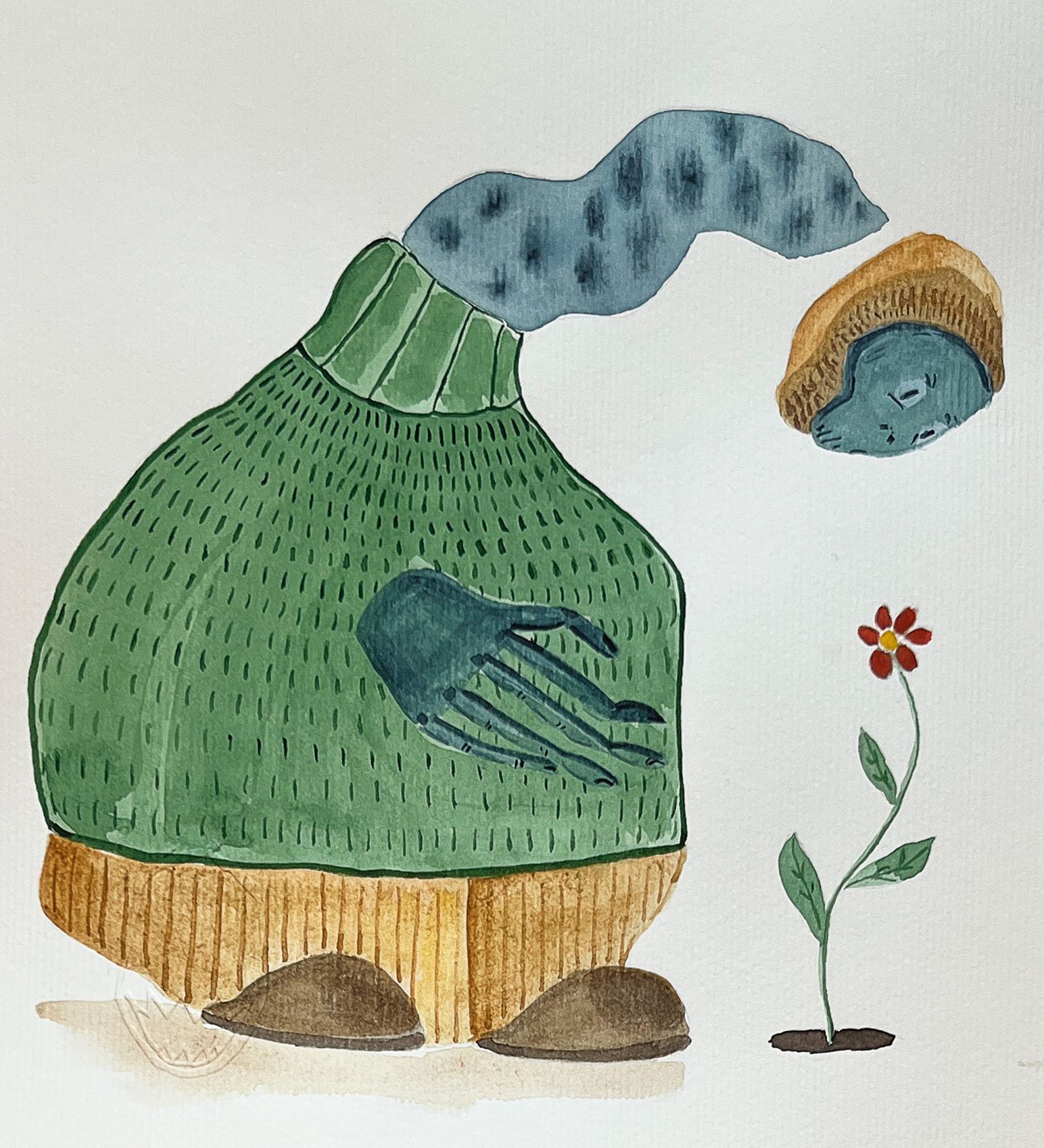 Леша Мелки (Авторская графика - 
                  17.5 x 19 см) Без названия