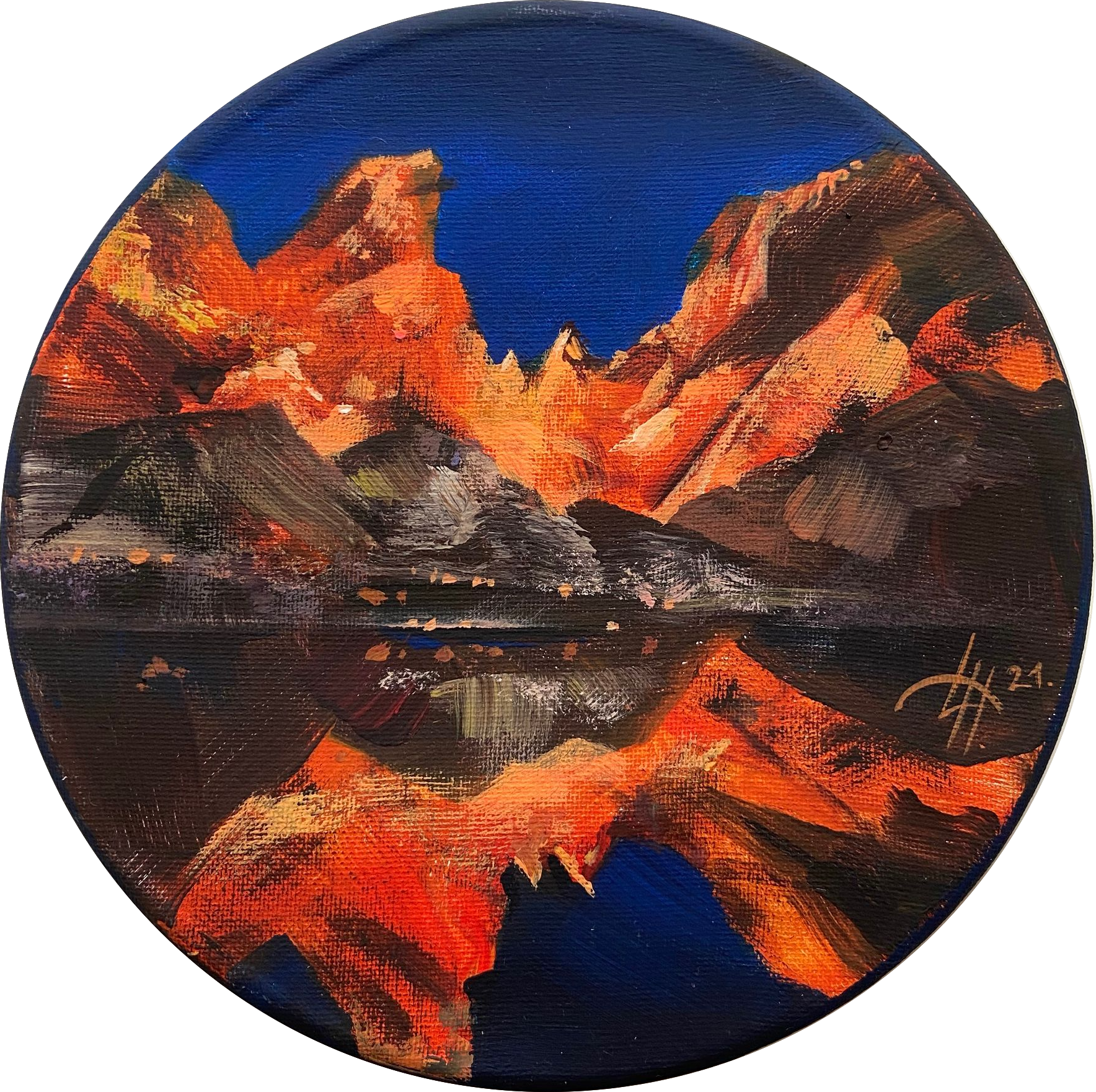 Динара Хёртнагль (Картина, живопись - 
                  20 x 20 см) Skylights