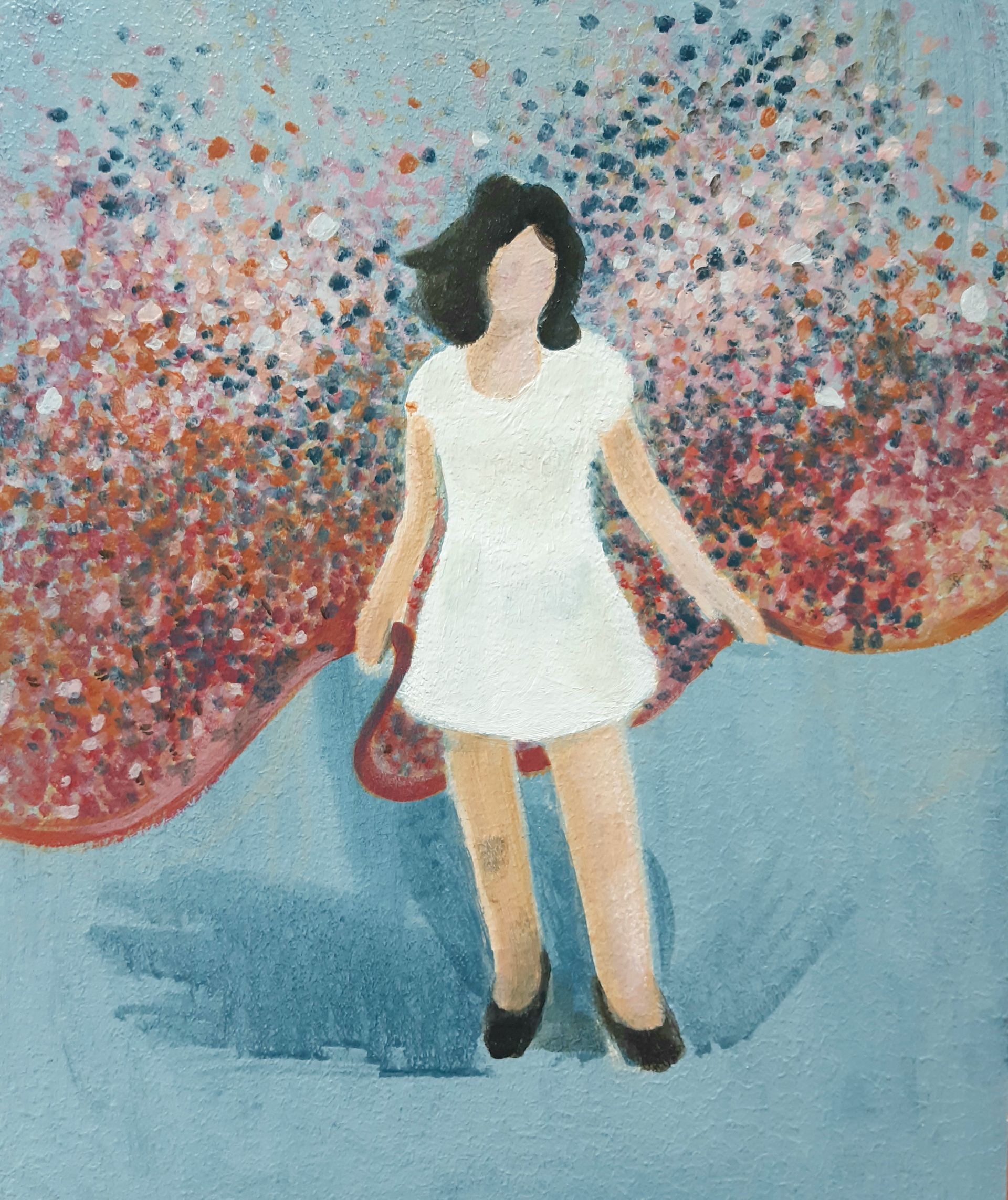 Елена Хасанова (Картина, живопись - 
                  30 x 35 см) Цветочница