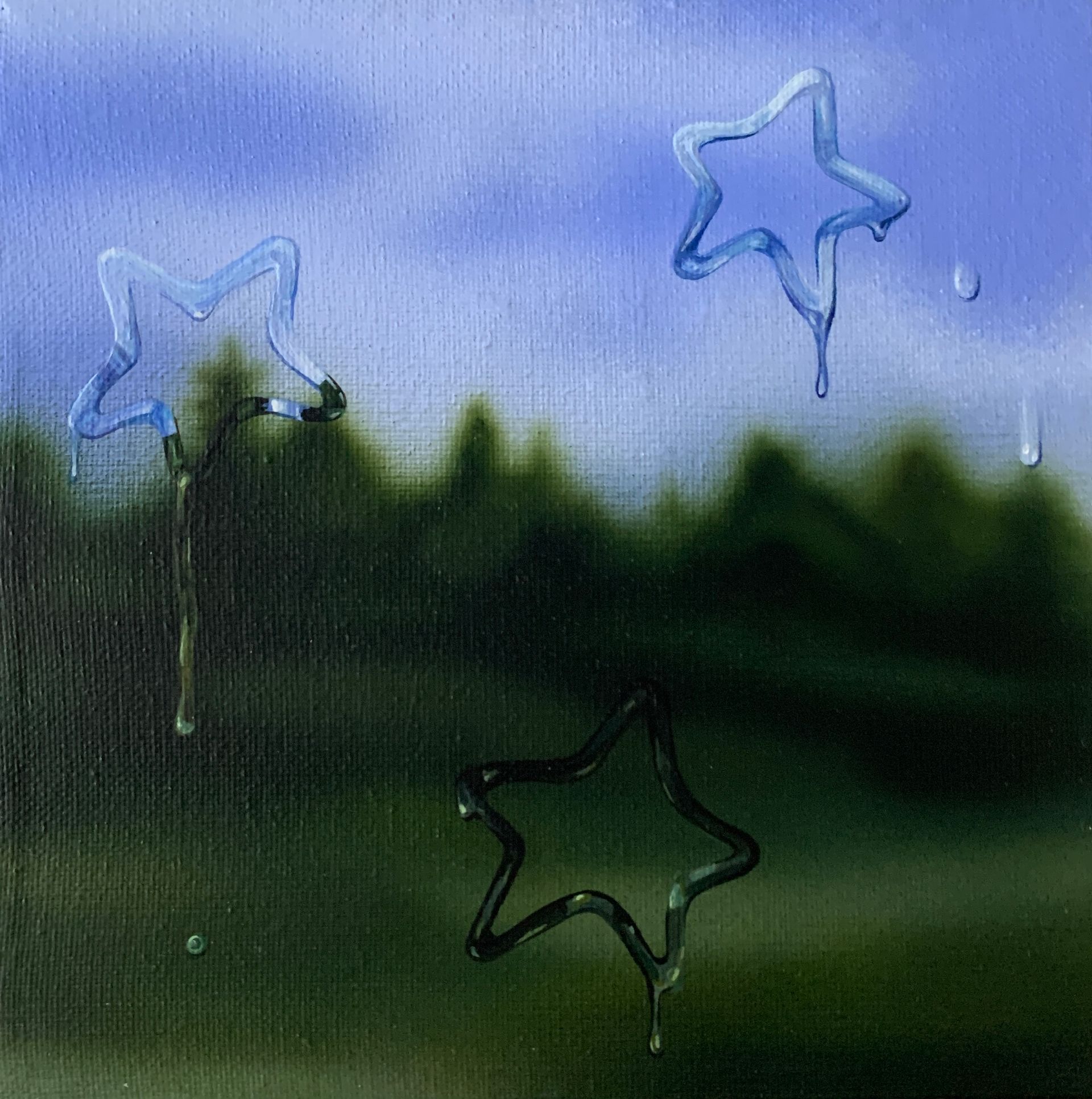 СВЕТ-ЛАНА (Картина, живопись - 
                  20 x 20 см) Сквозь окно