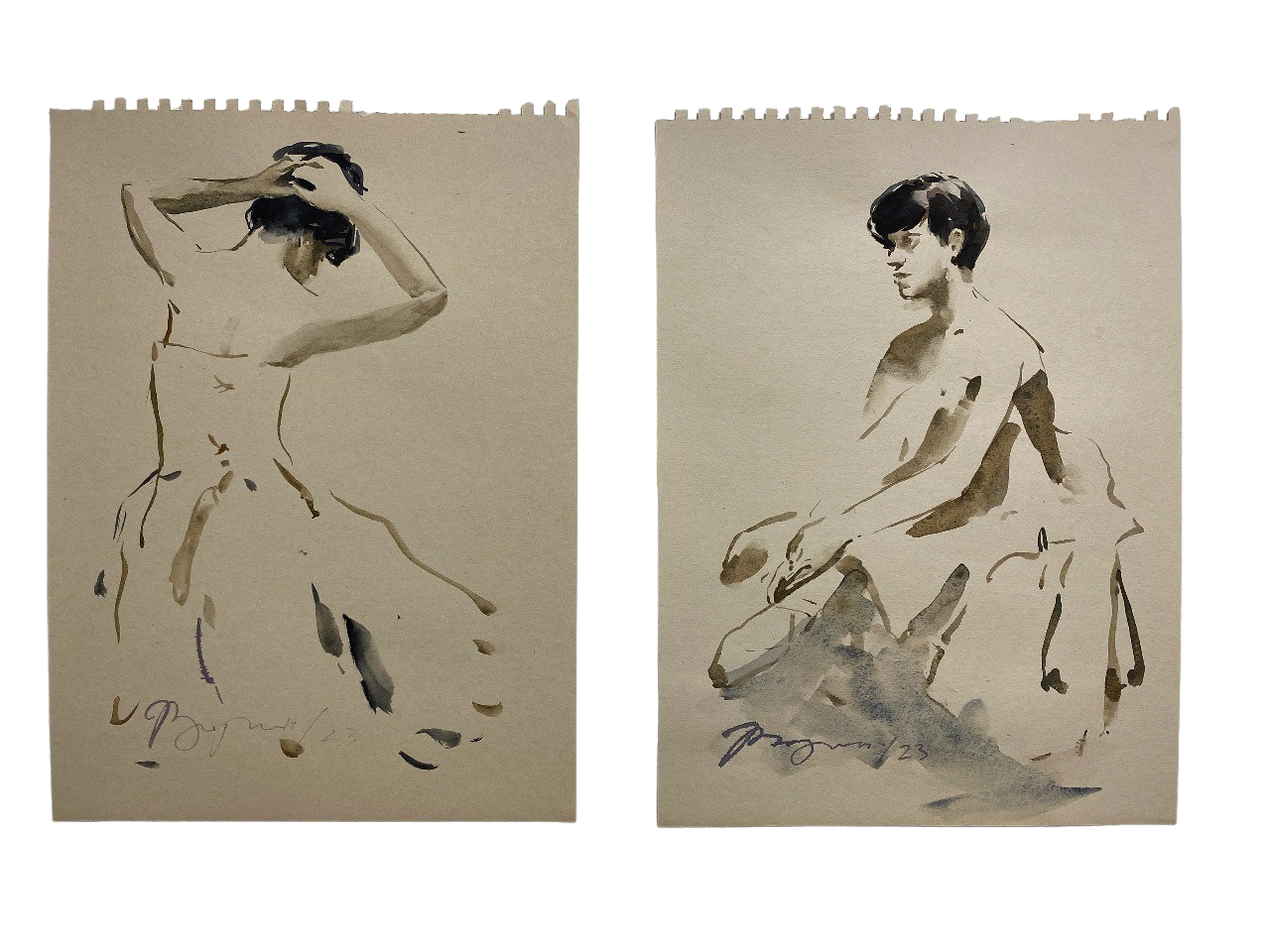 Надежда Воронцова (Авторская графика - 
                  58 x 41 см) Балерина