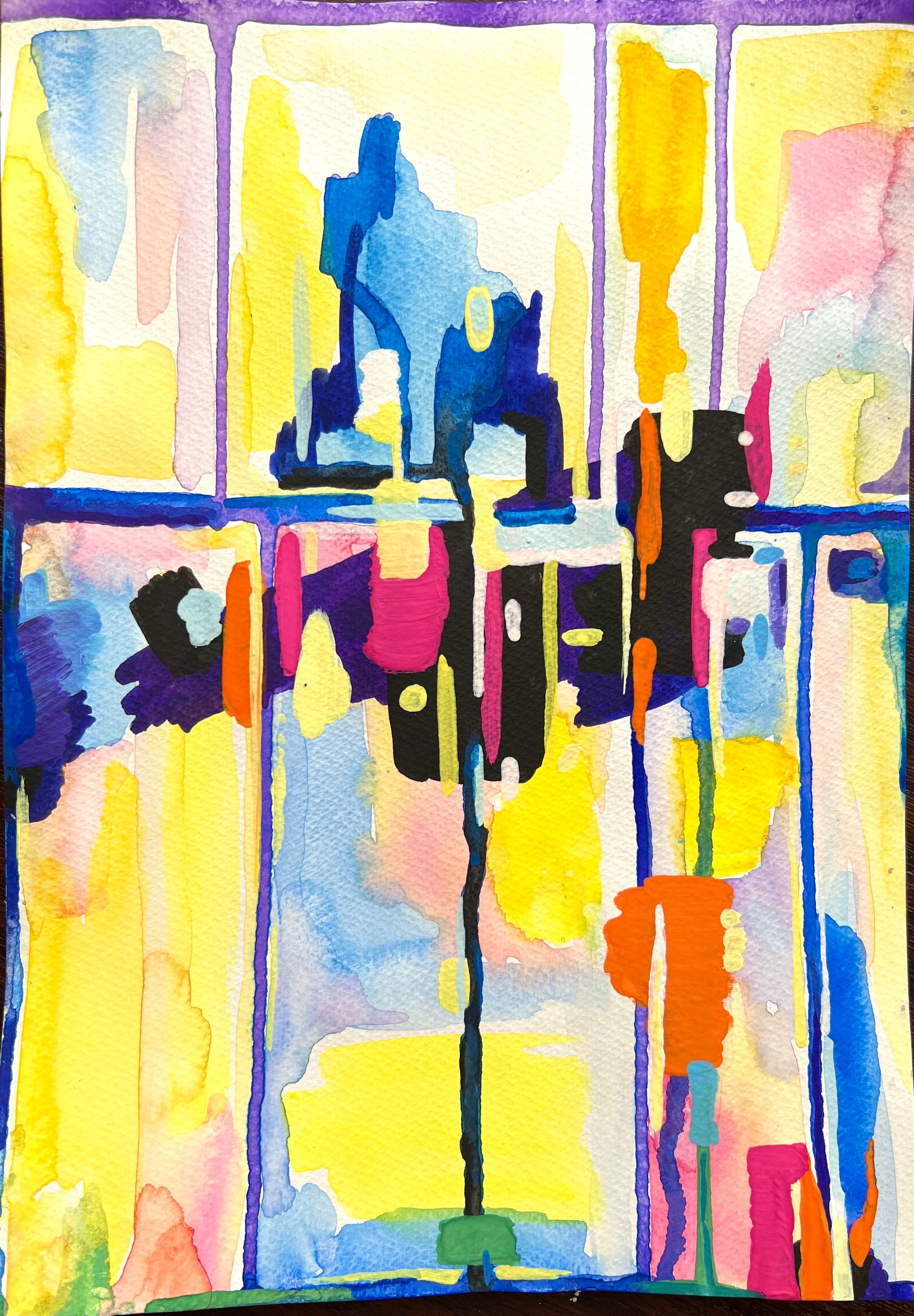 Екатерина Лаптева (Авторская графика - 
                  30 x 40 см) НЕБЕСНЫЕ СВОДЫ