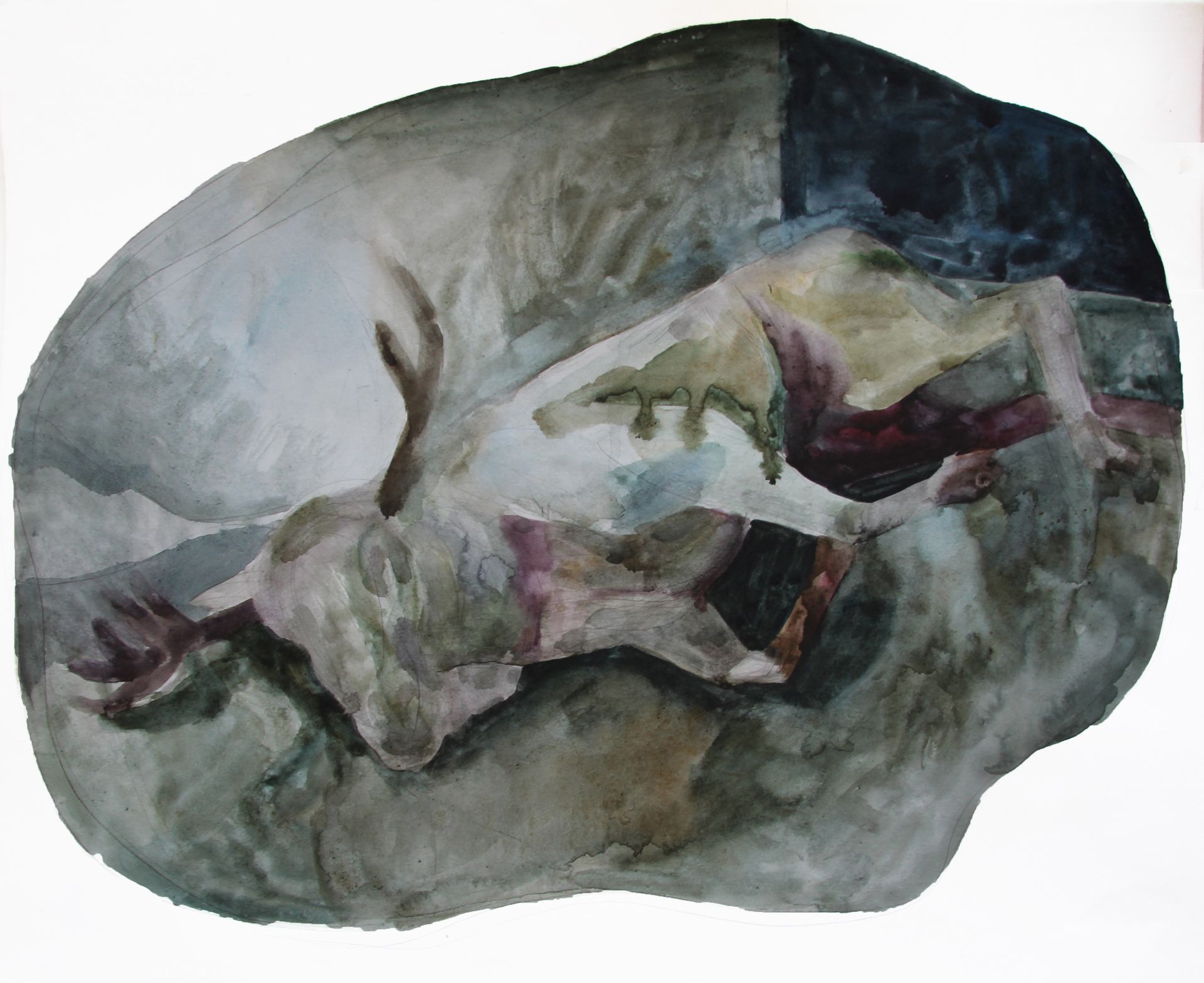 Алена Смолина (Авторская графика - 
                  59 x 48 см) Лось