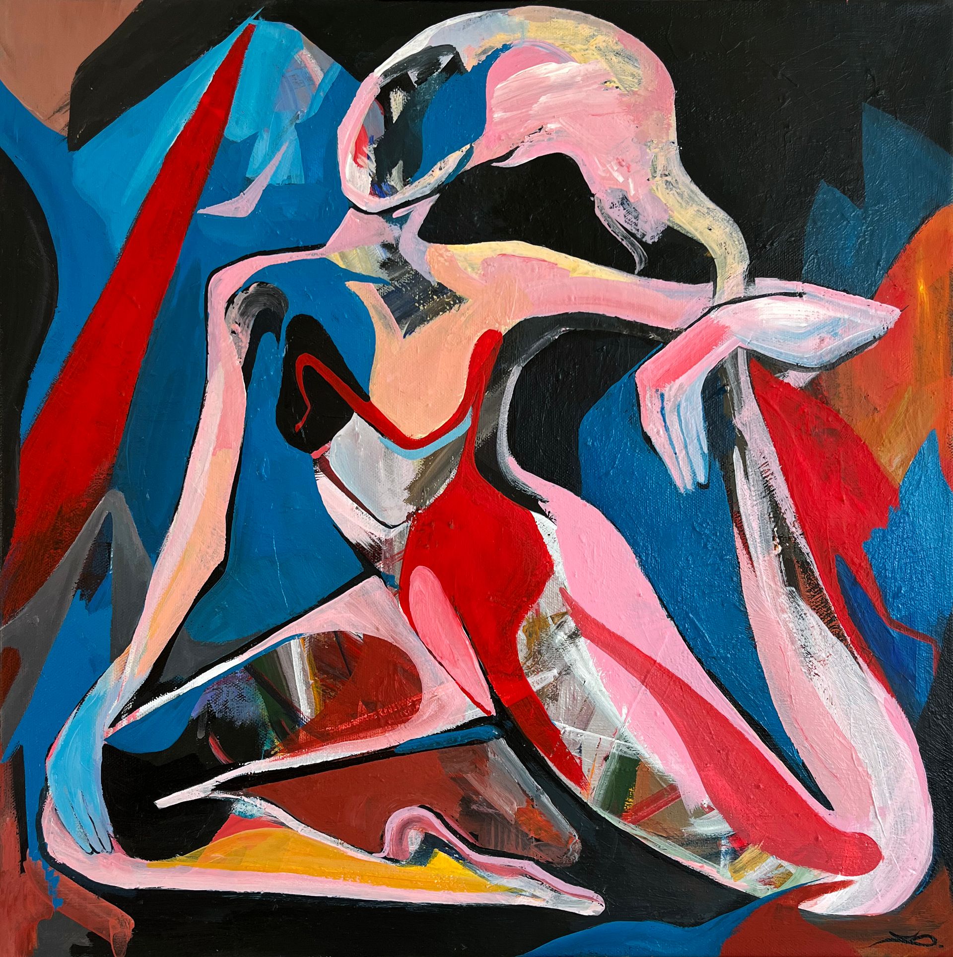 Валерий Вачегин (Картина, живопись - 
                  50 x 50 см) Застывшая