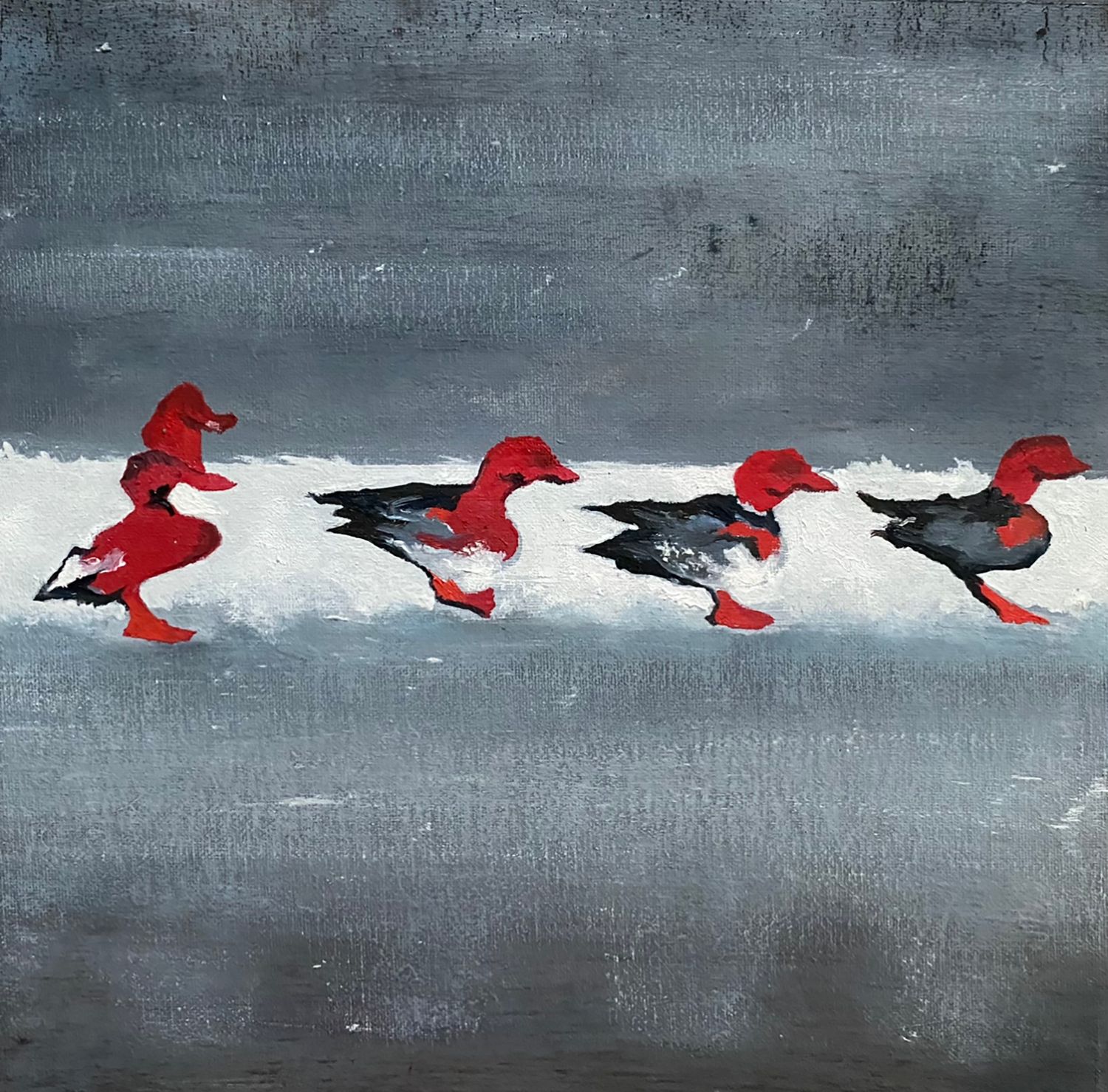 Лена Троянская (Картина, живопись - 
                  30 x 30 см) Repeat