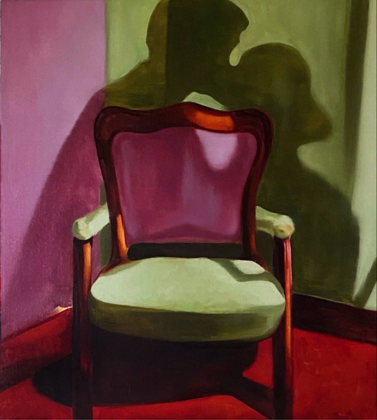 Катя Никитина (Картина, живопись - 
                  80 x 90 см) Угловая сцена