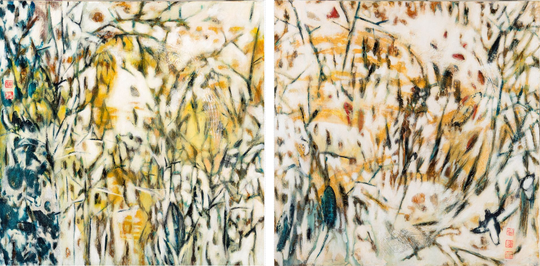 Раиса Граф (Картина, живопись - 
                  120 x 60 см) #6 диптих из цикла Дао