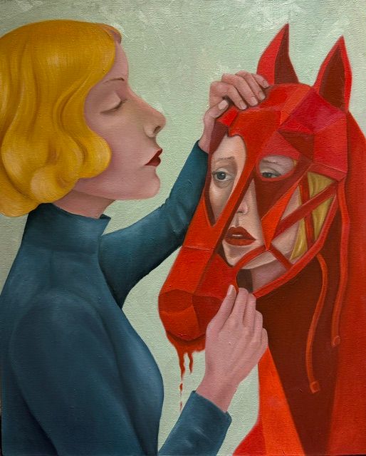 Нина Григель (Картина, живопись - 
                  40 x 50 см) Женщина женщине - Дом