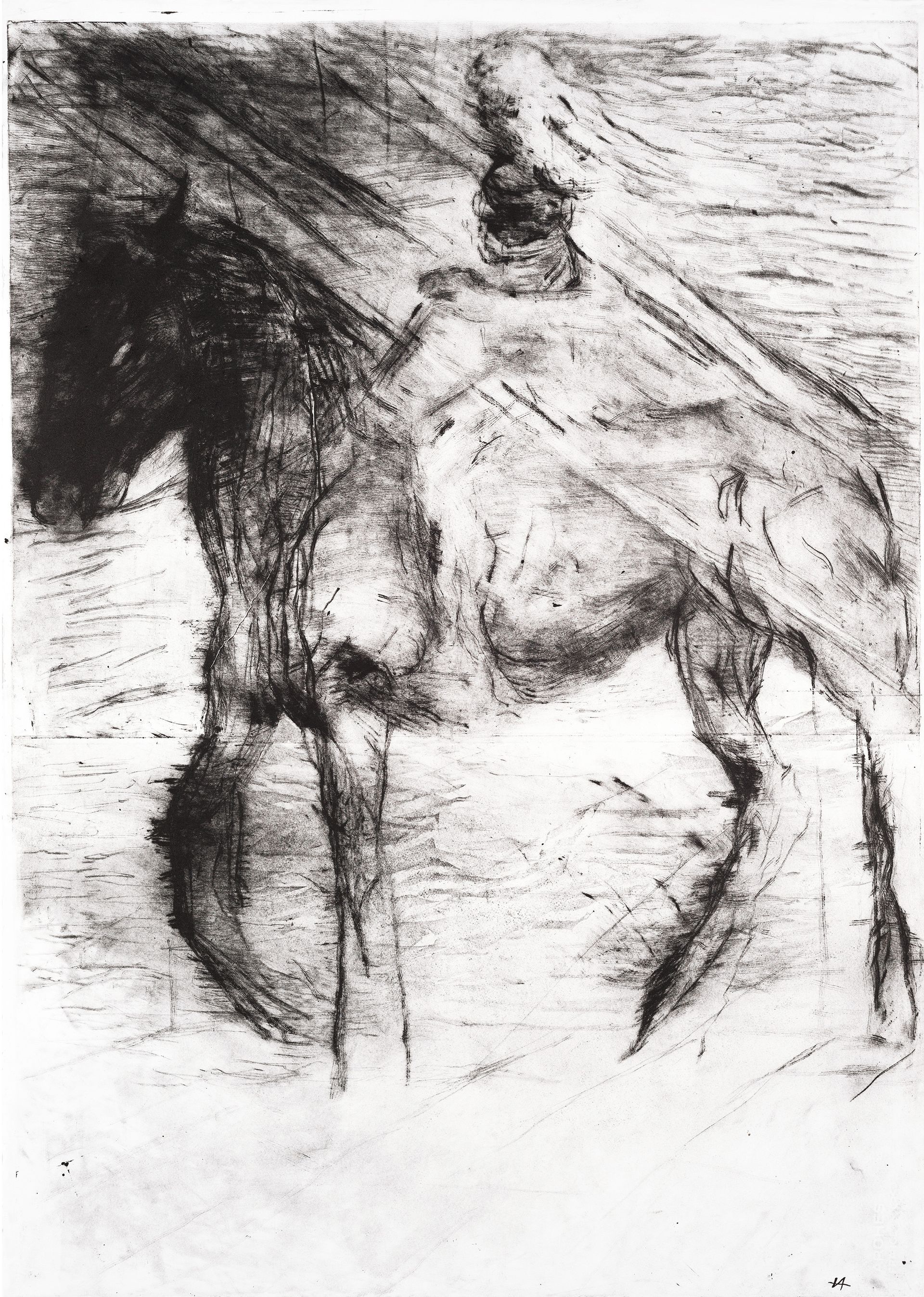 Иван Архипов (Графика печатная - 
                  76 x 105 см) White horseman