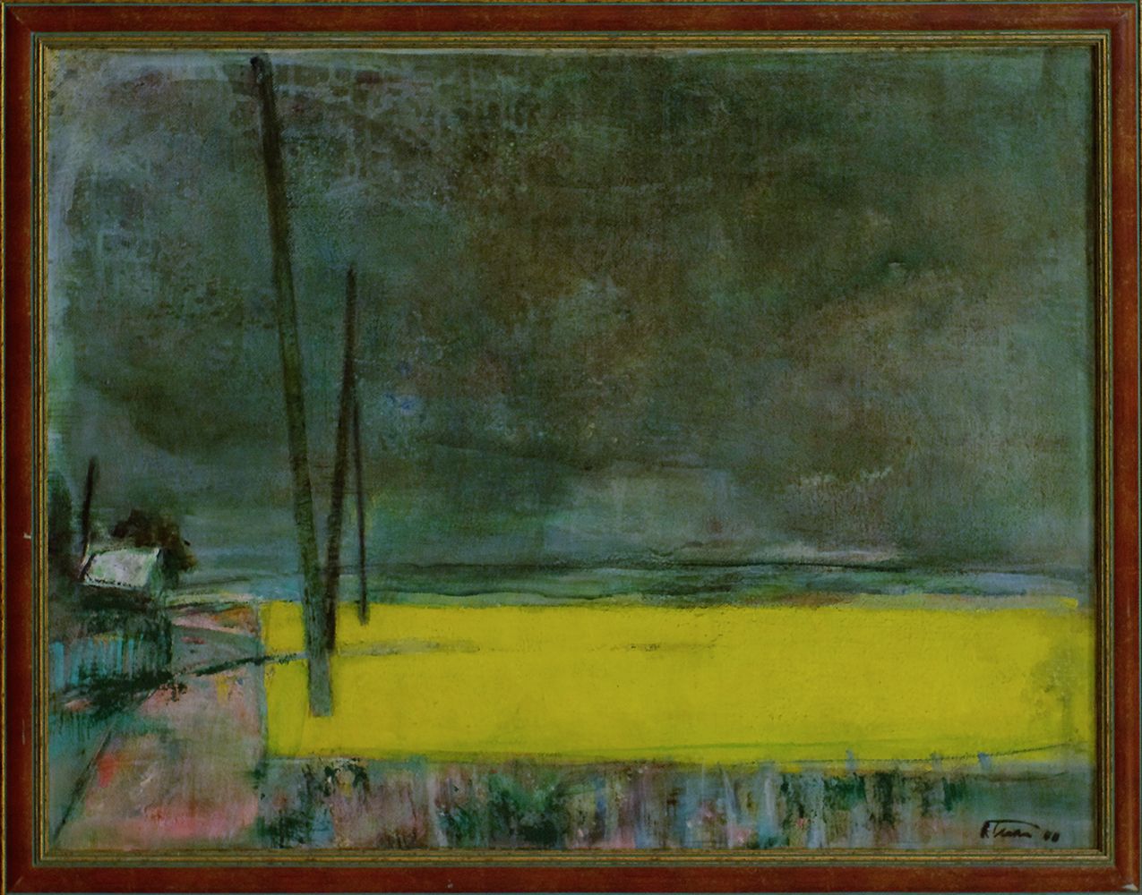 Рустам Тураев (Картина, живопись - 
                  80 x 60 см) Рапс под дождем