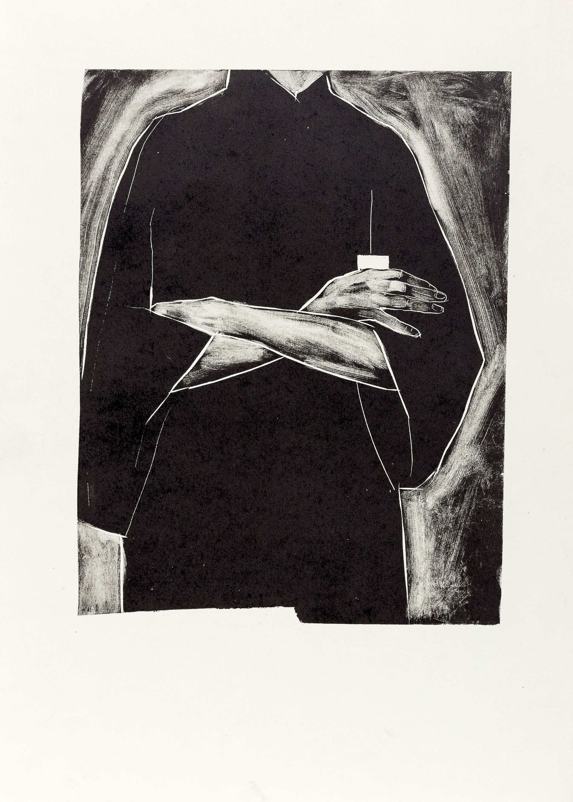 Александра Гарт (Графика печатная - 
                  31 x 44 см) Без названия