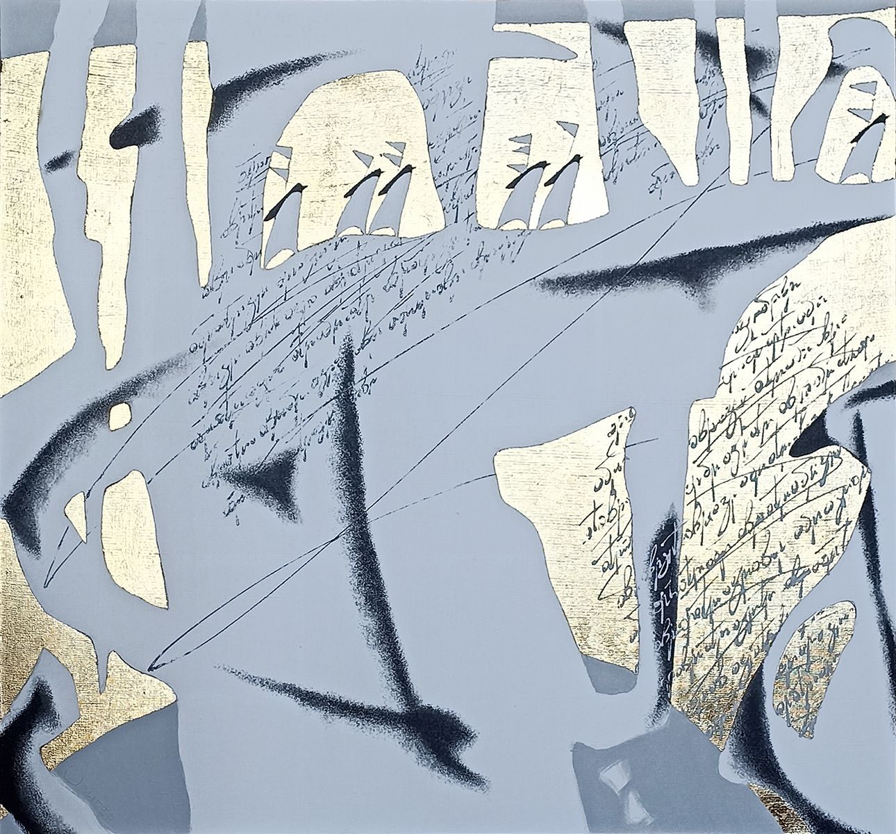 Александр Олигеров (Картина, живопись - 
                  90 x 85 см) Золотая лихорадка