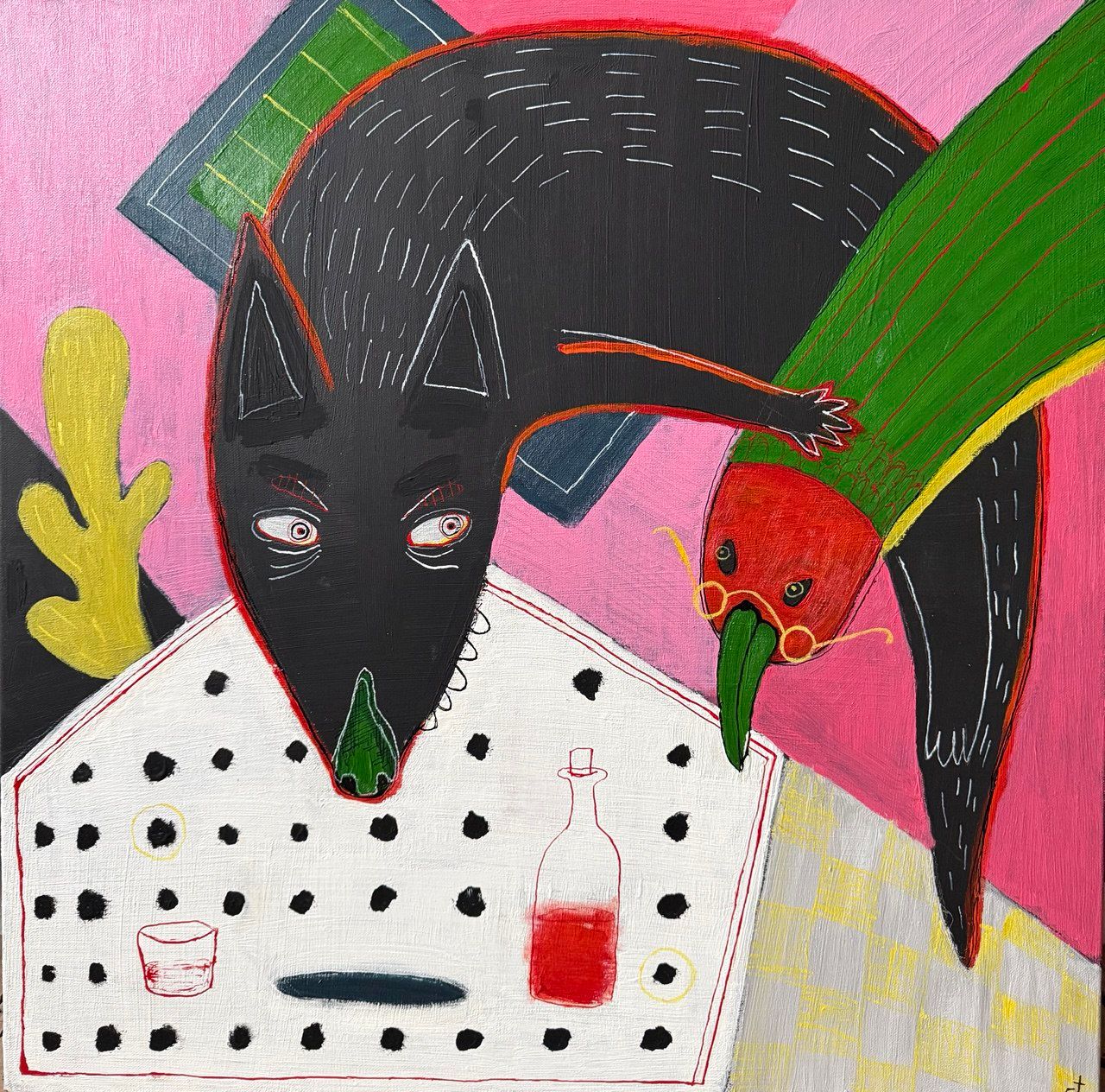 Марина Стараканами (Картина, живопись - 
                  70 x 70 см) Без свидетелей