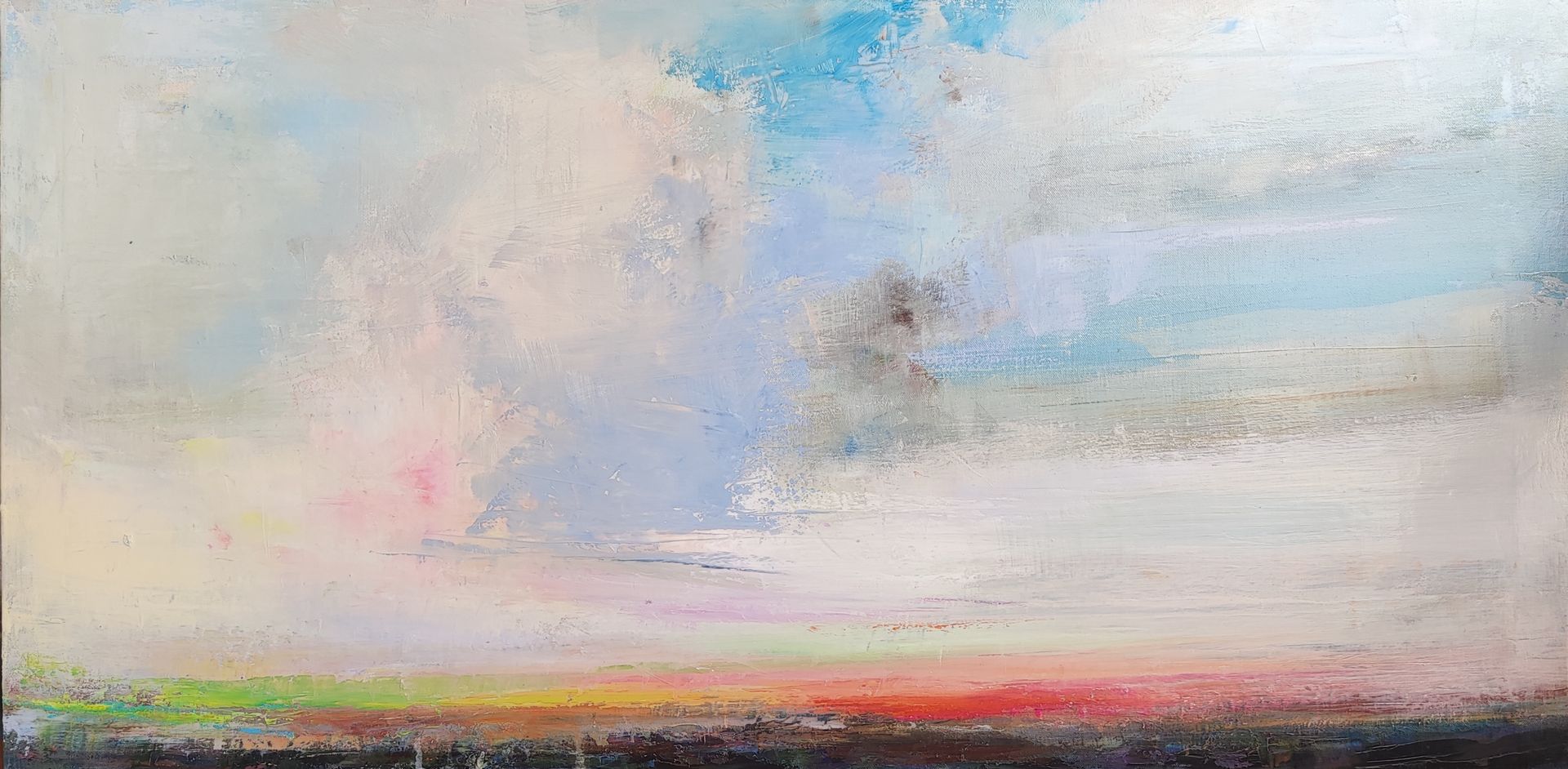 Виктория Шворень (Картина, живопись - 
                  100 x 50 см) Новое небо
