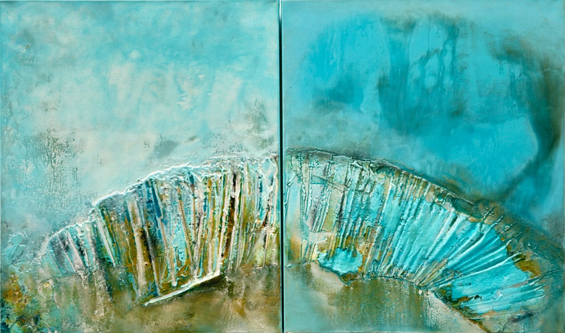 Елена Кашицына (Картина, живопись - 
                  100 x 60 см) Лагуна