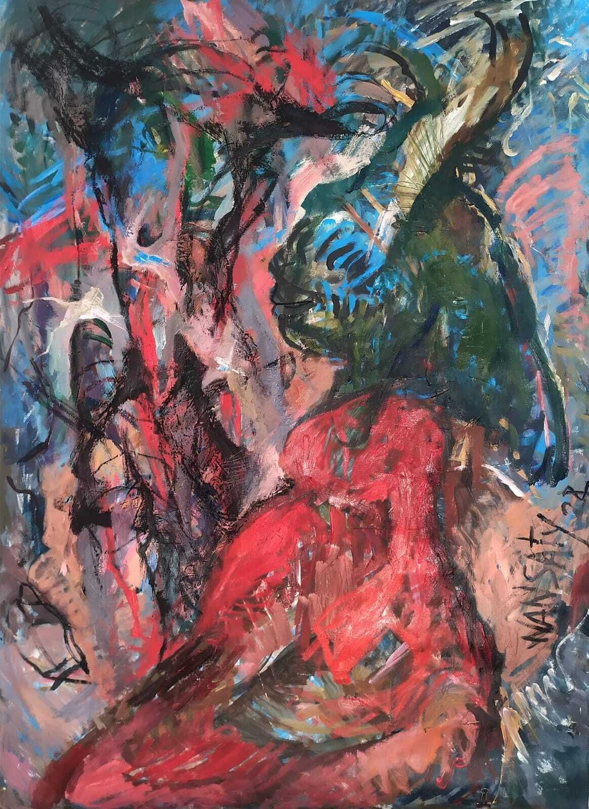 Татьяна Левченко (Картина, живопись - 
                  80 x 110 см) Воспоминания об Африке