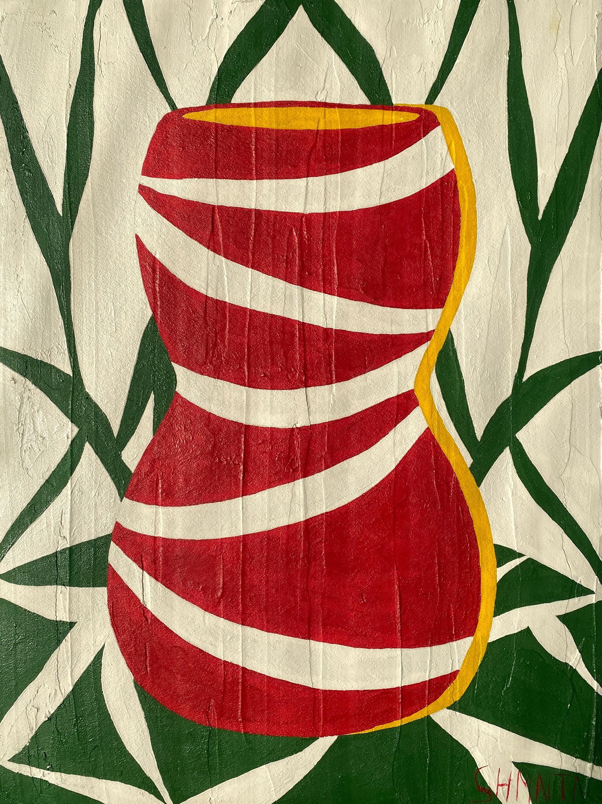 Shomina Ti (Картина, живопись - 
                  30 x 40 см) Ваза Красная