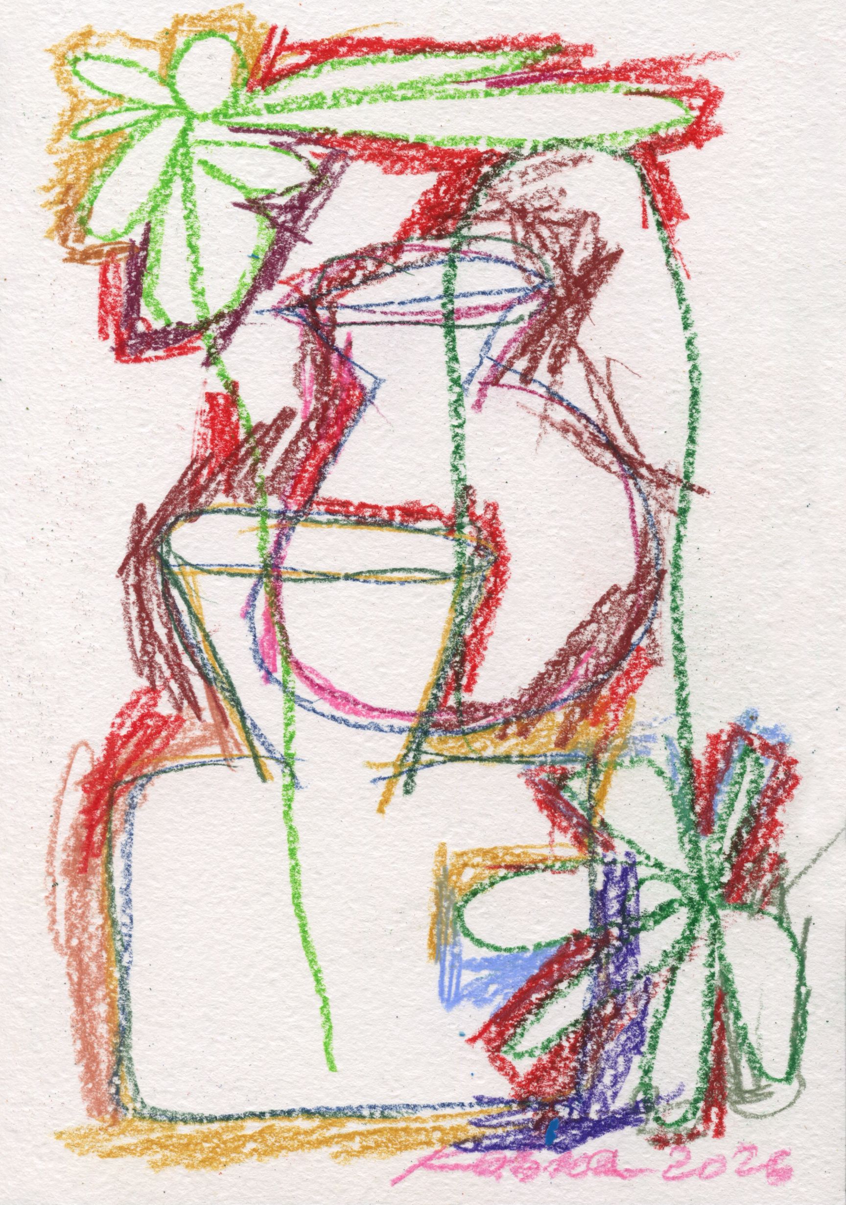 Дмитрий Кавка (Авторская графика - 
                  14.8 x 21 см) Натюрморт с цветами