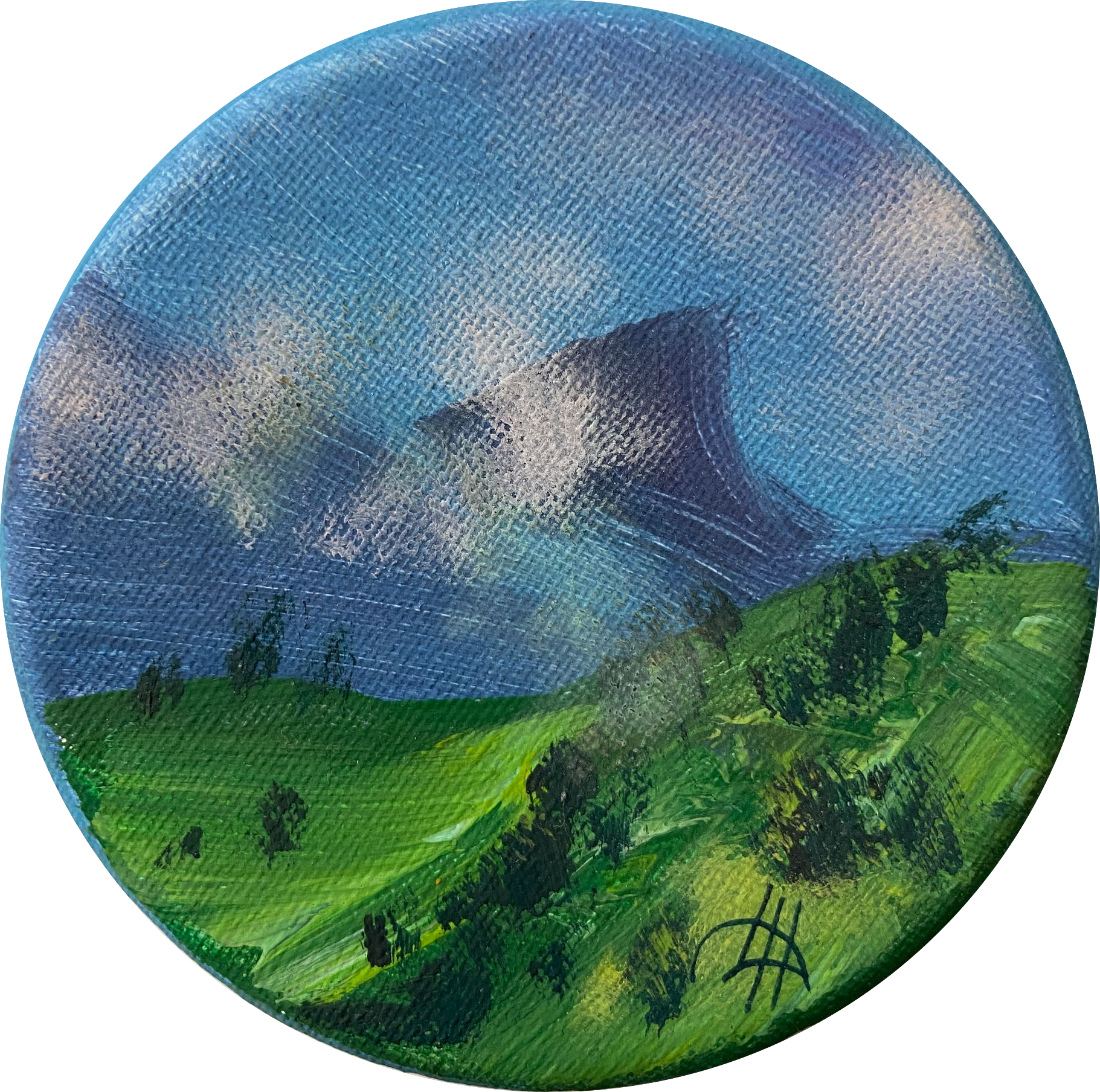 Динара Хёртнагль (Картина, живопись - 
                  10 x 10 см) Skylight