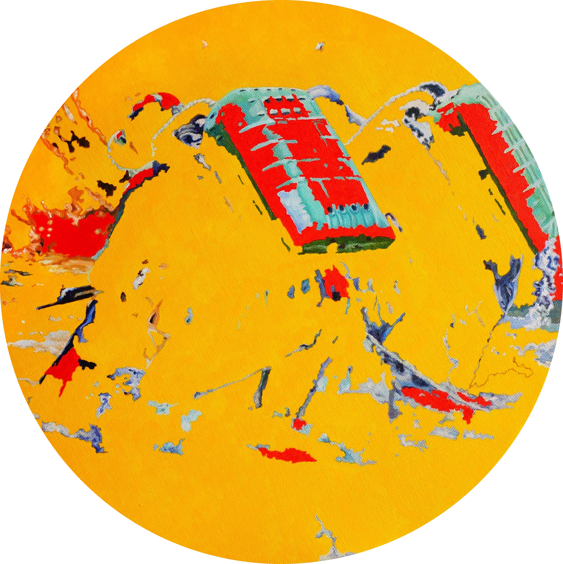 Александр и Светлана Рощенко (Картина, живопись - 
                  50 x 50 см) Меркурий