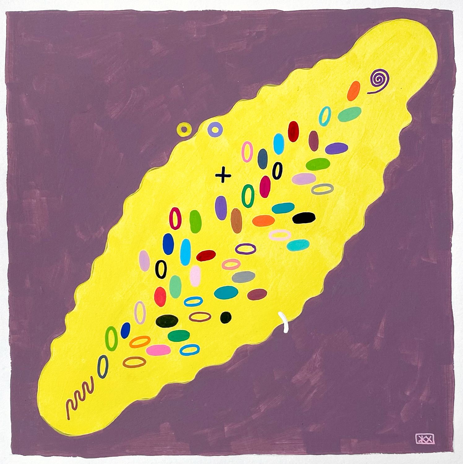 Женя Хитрова (Авторская графика - 
                  26 x 26 см) Туманно-Лимонное