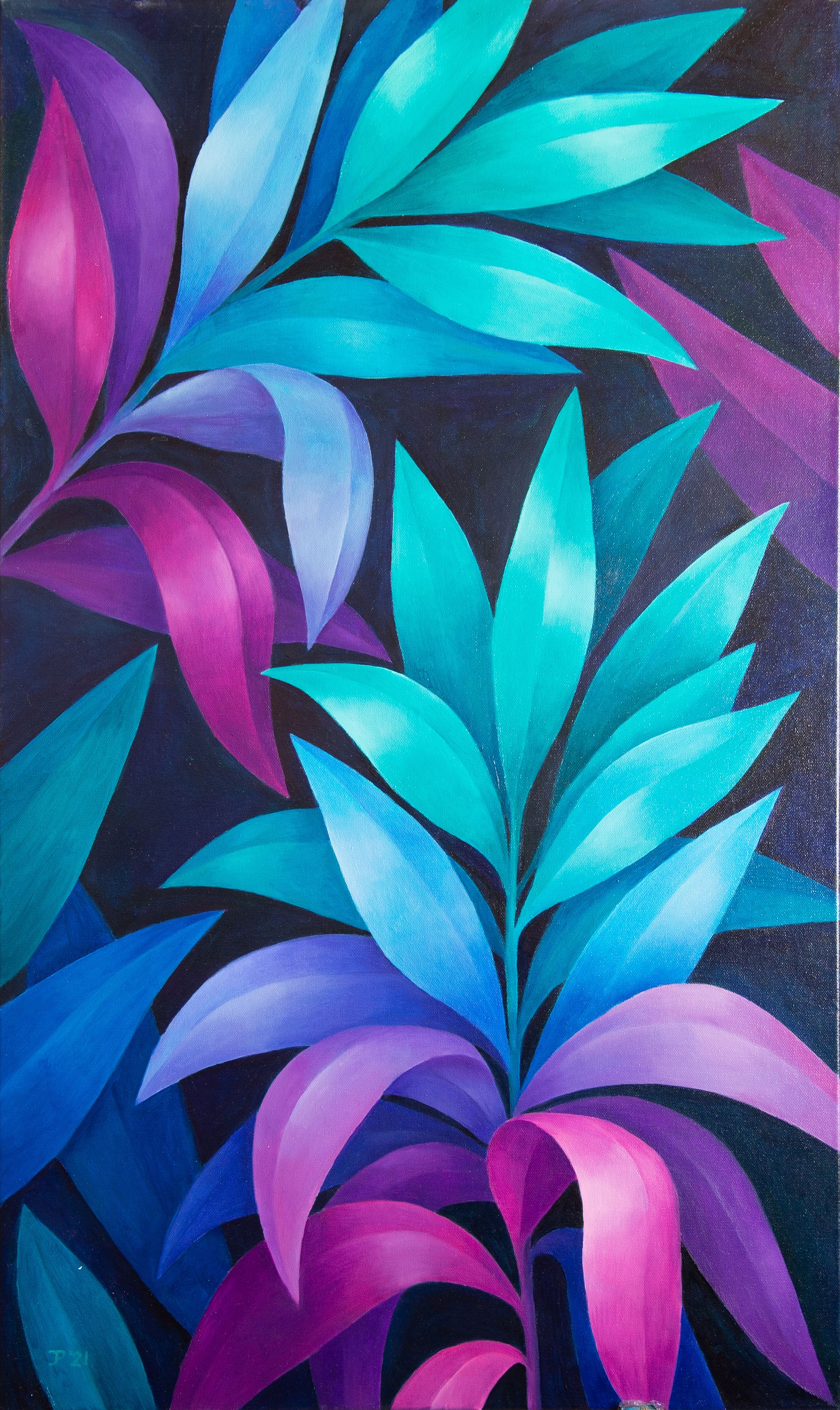 Юлия Пухова (Картина, живопись - 
                  60 x 100 см) Tropical 12