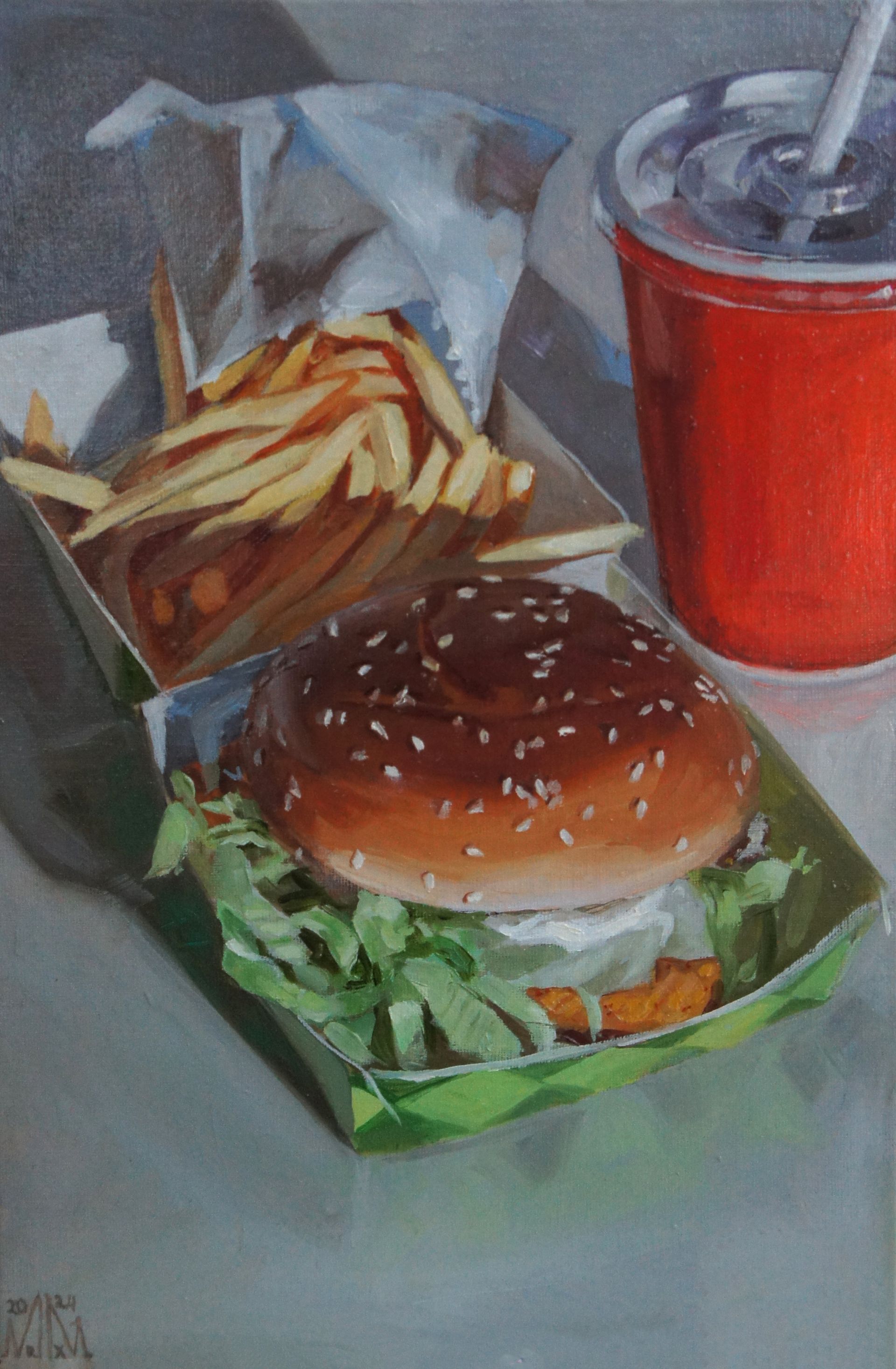 Мария Максимова (Авторская графика - 
                  20 x 30 см) LUNCH III